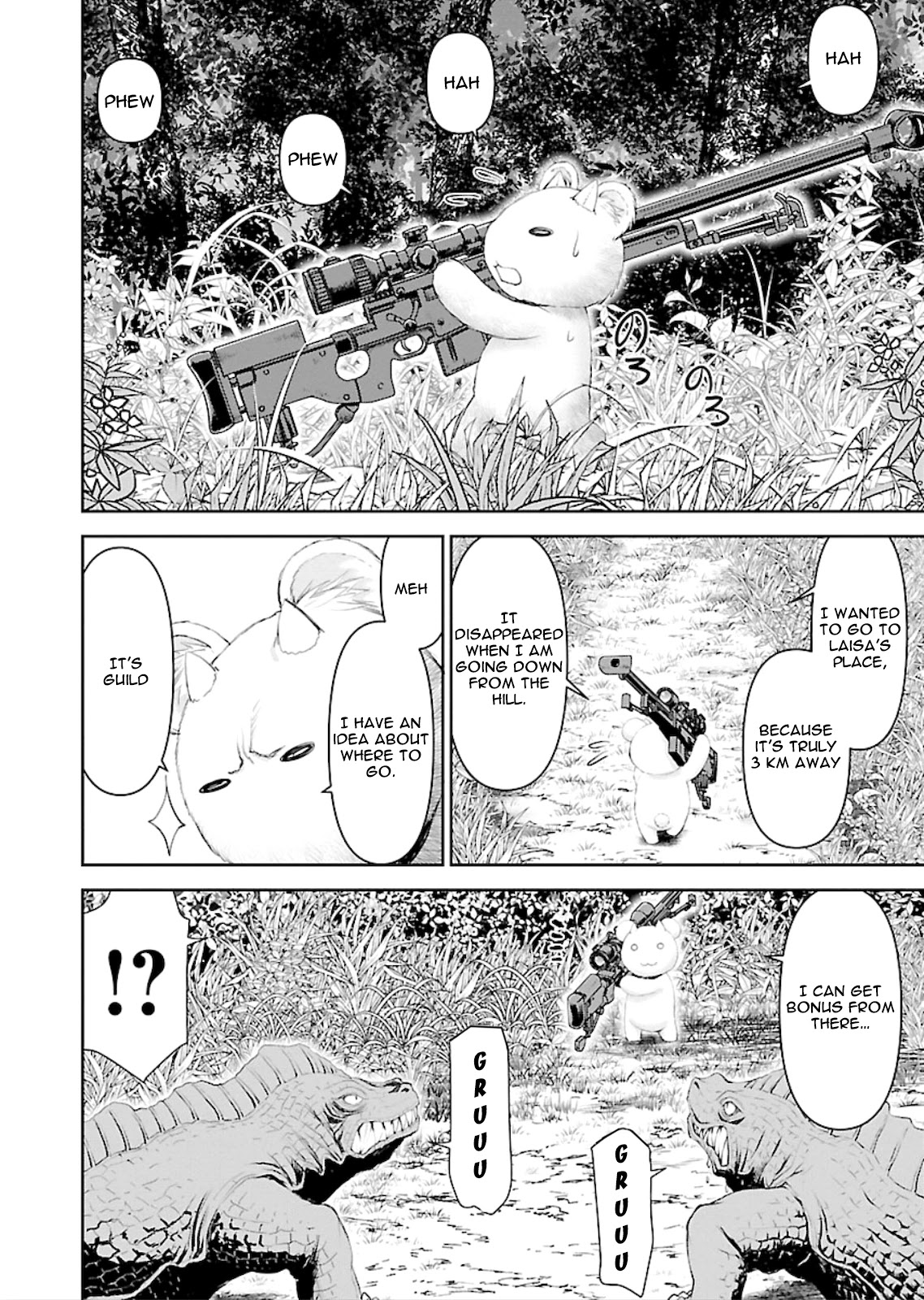 Isekai Sniper Is the Female Warrior's Mofumofu Pet Chapter 2 page 6 - Chapter 2: Bloody Battle Guild Bar