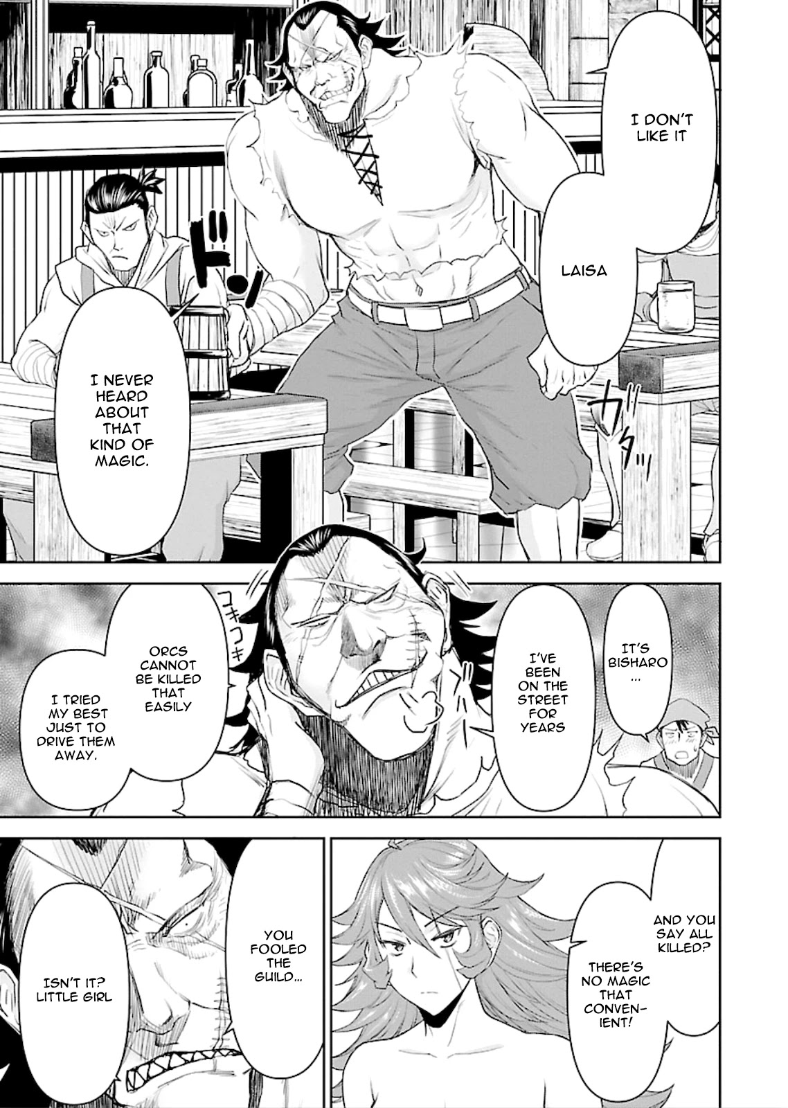 Isekai Sniper Is the Female Warrior's Mofumofu Pet Chapter 2 page 9 - Chapter 2: Bloody Battle Guild Bar