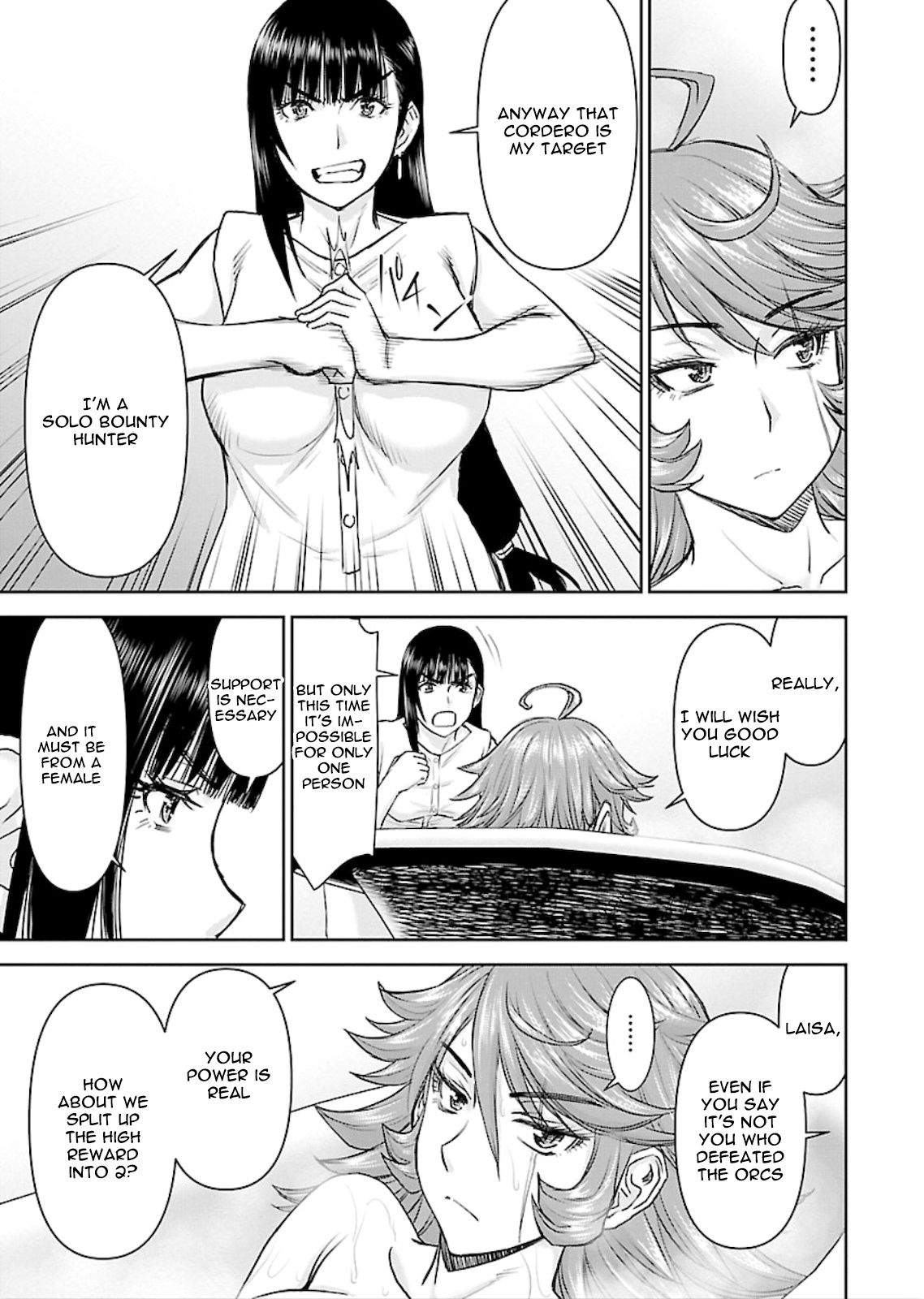 Isekai Sniper Is the Female Warrior's Mofumofu Pet Chapter 3 page 23 - Chapter 3: Break in! Bounty Hunter Erika (Part 1)
