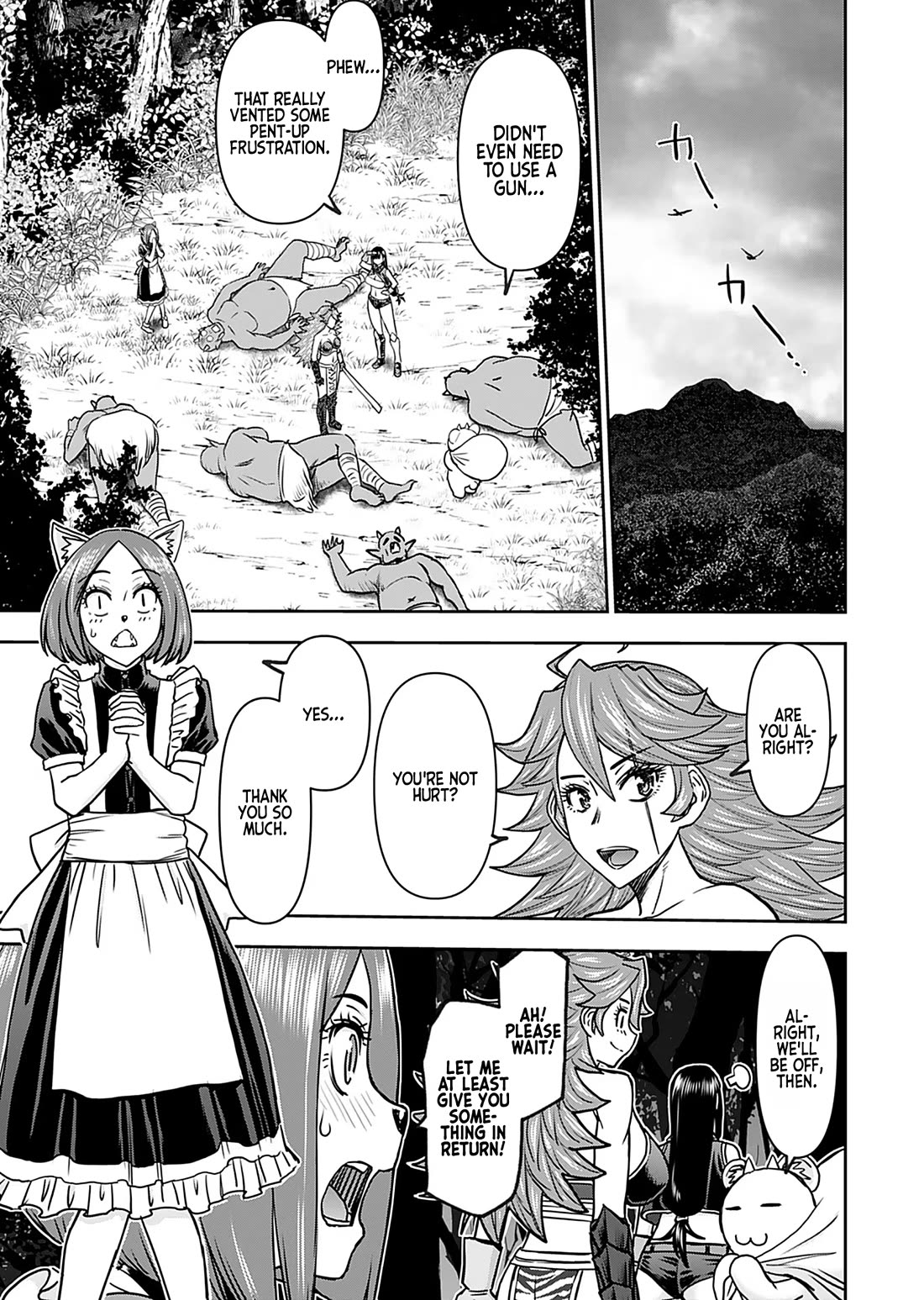 Isekai Sniper Is the Female Warrior's Mofumofu Pet Chapter 32 page 10 - Chapter 32: The Deep Mountain Mansion (Part 1)