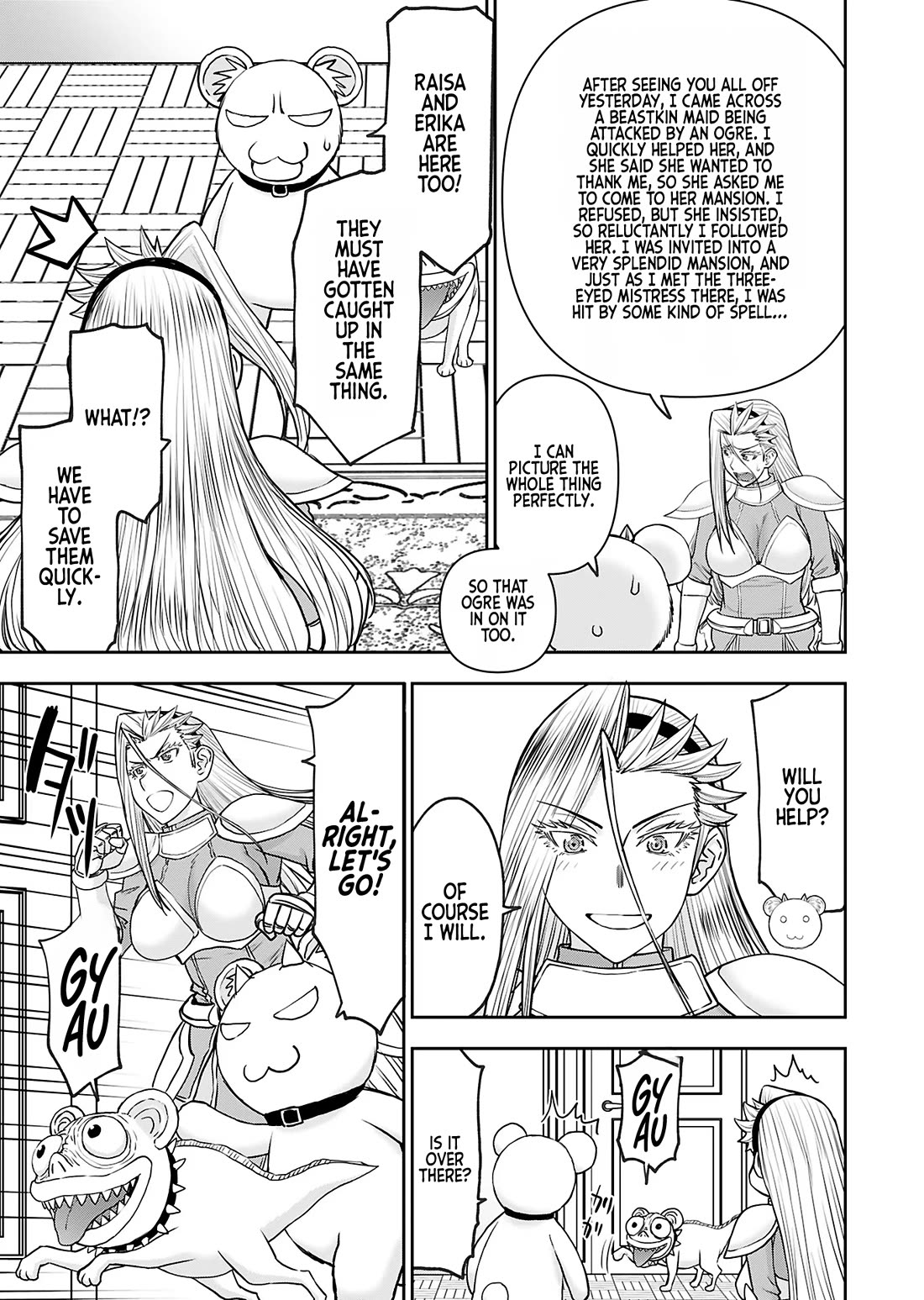 Isekai Sniper Is the Female Warrior's Mofumofu Pet Chapter 34 page 14 - Chapter 34: The Deep Mountain Mansion (Part 3)