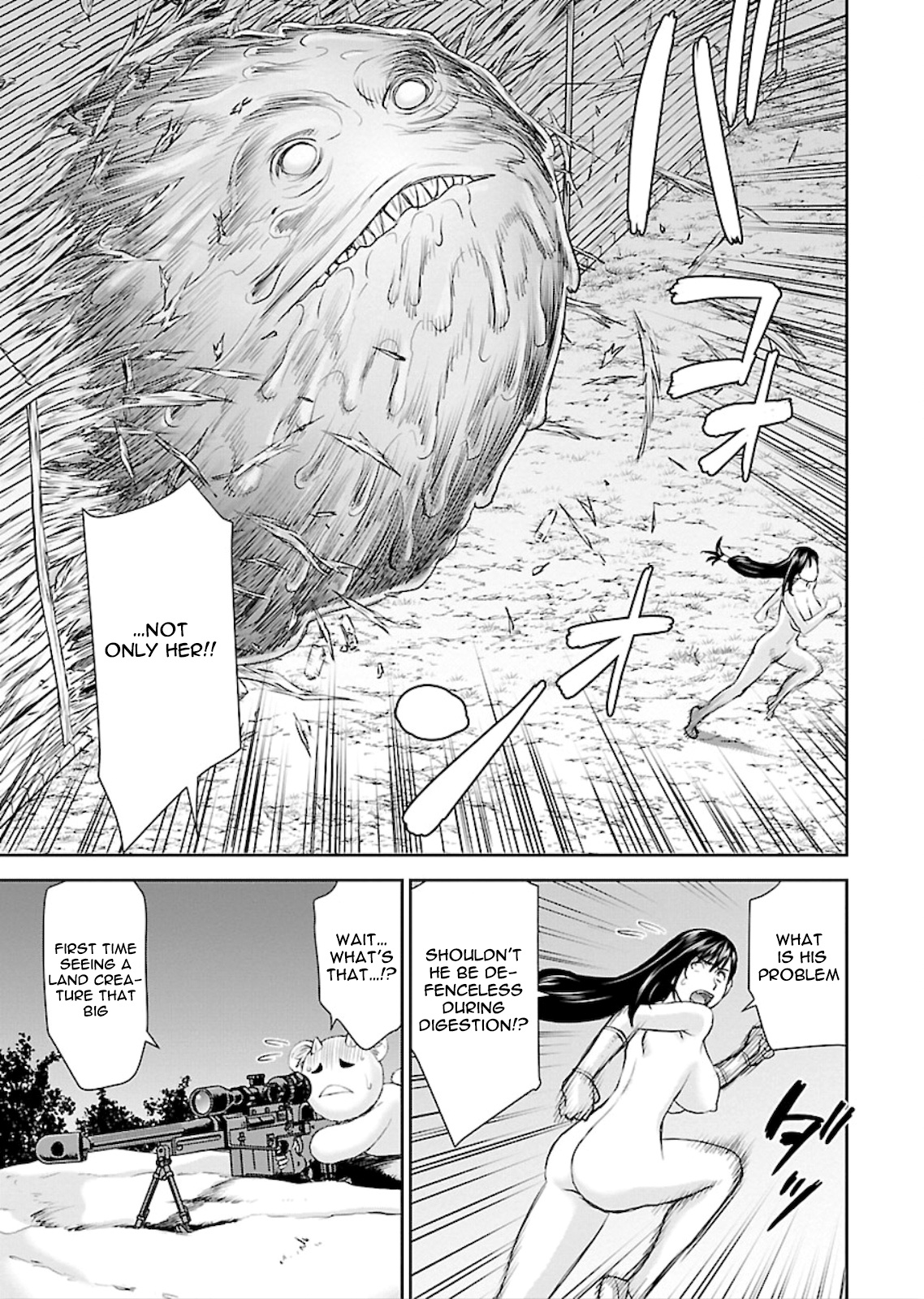 Isekai Sniper Is the Female Warrior's Mofumofu Pet Chapter 4 page 27 - Chapter 4: Break in! Bounty Hunter Erika (Part 2)