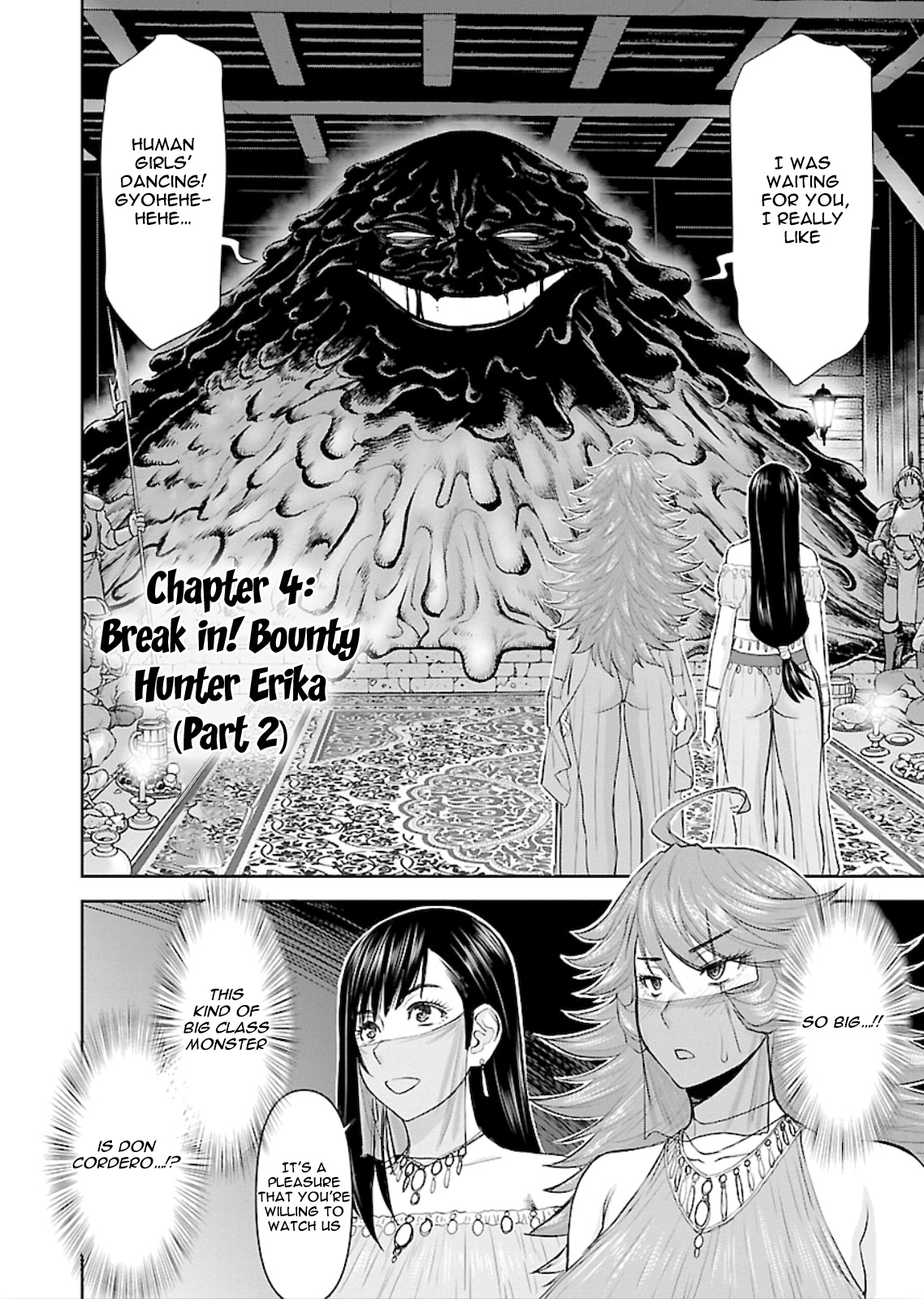 Isekai Sniper Is the Female Warrior's Mofumofu Pet Chapter 4 page 4 - Chapter 4: Break in! Bounty Hunter Erika (Part 2)