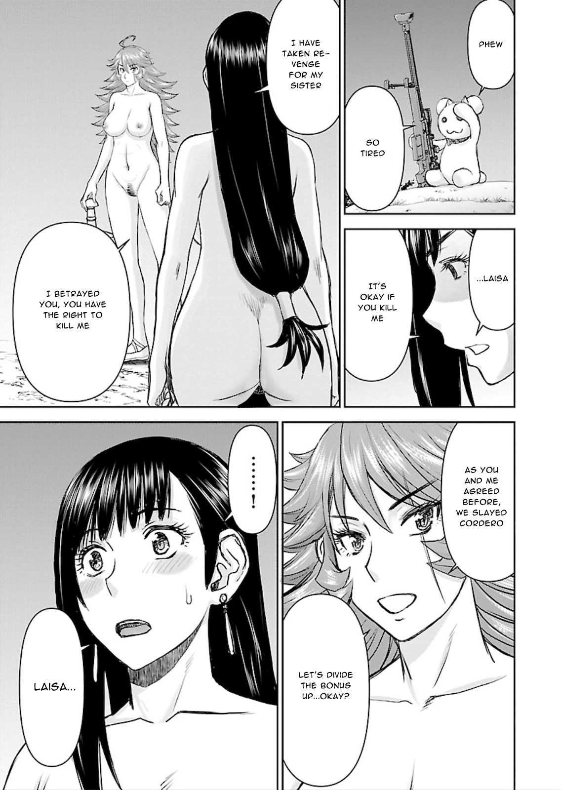 Isekai Sniper Is the Female Warrior's Mofumofu Pet Chapter 5 page 22 - Chapter 5: Break in! Bounty Hunter Erika (Part 3)