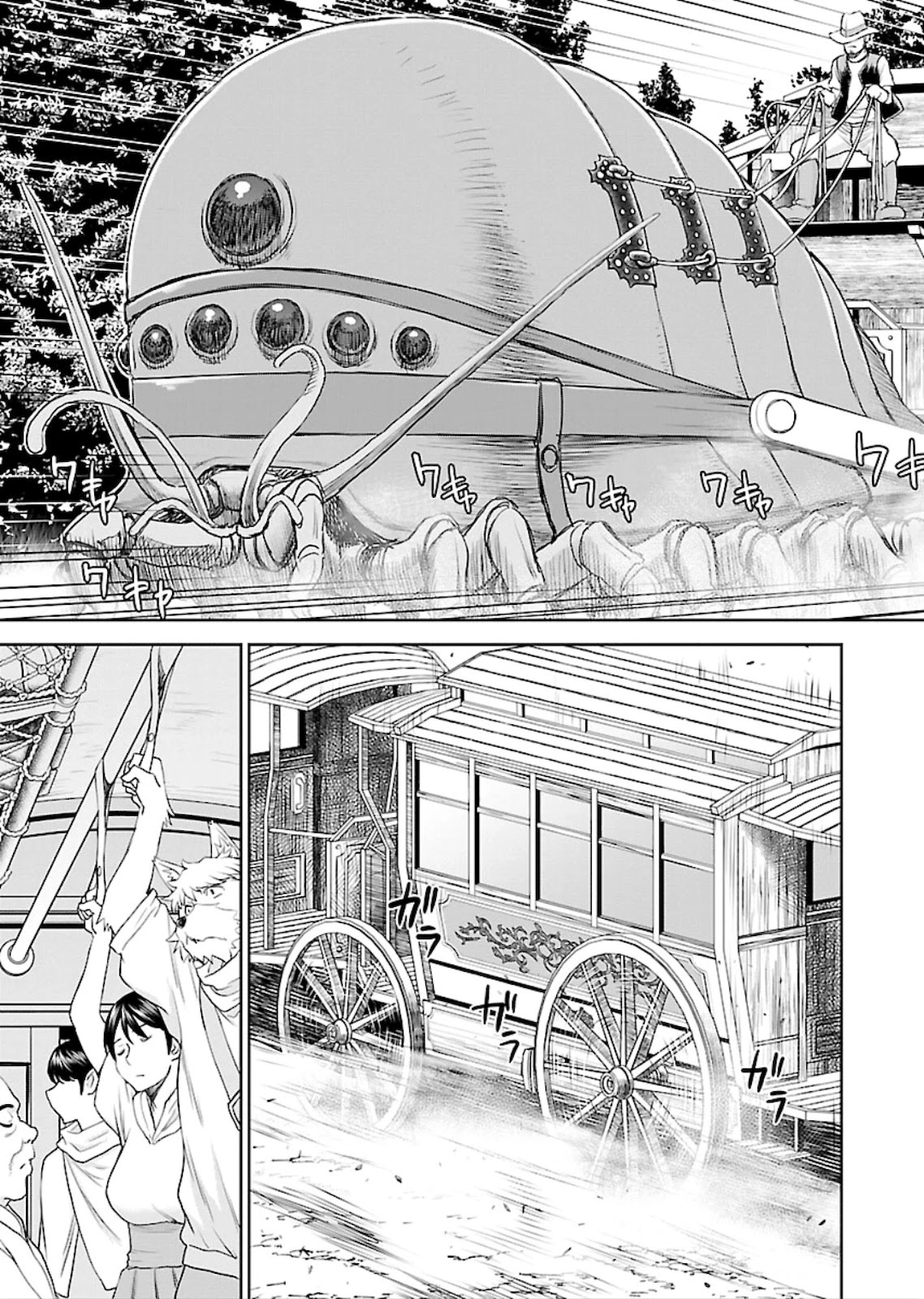 Isekai Sniper Is the Female Warrior's Mofumofu Pet Chapter 6 page 13 - Chapter 6: Dishonored! packed molester carriage (part 1)