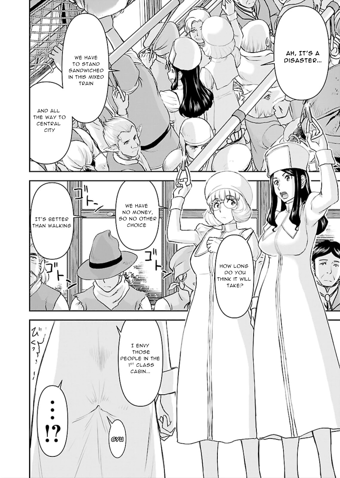 Isekai Sniper Is the Female Warrior's Mofumofu Pet Chapter 6 page 14 - Chapter 6: Dishonored! packed molester carriage (part 1)