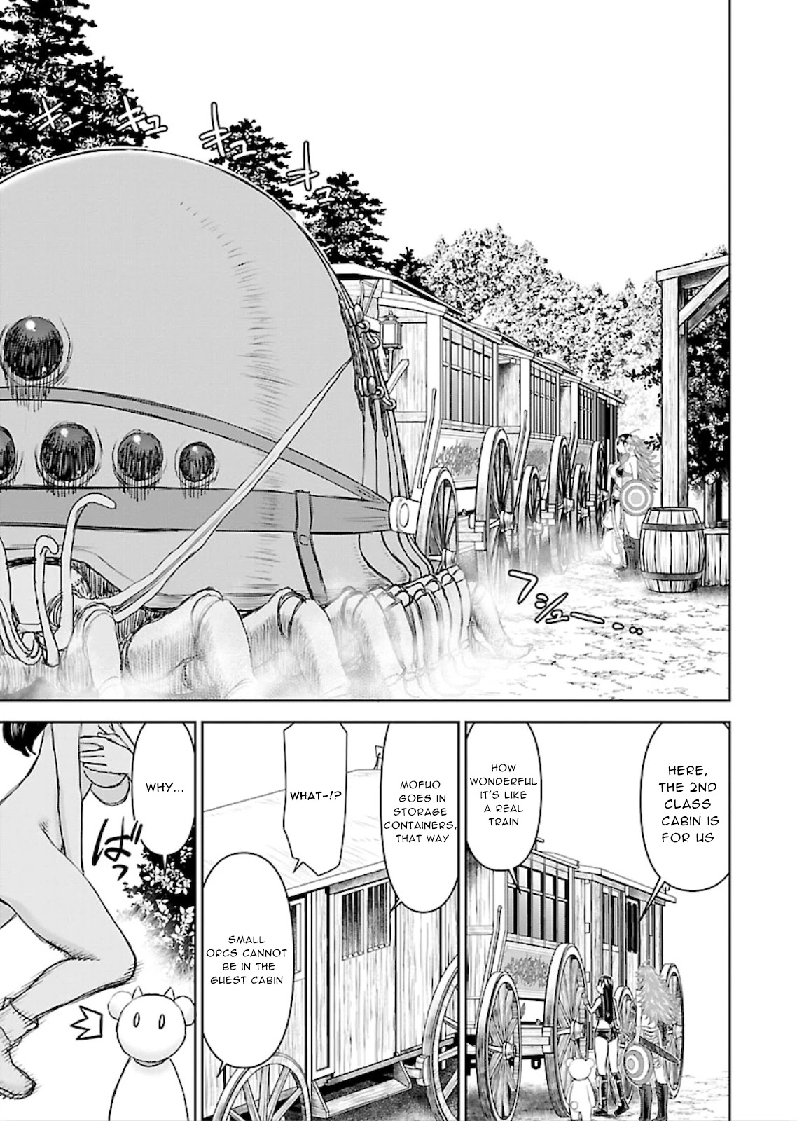 Isekai Sniper Is the Female Warrior's Mofumofu Pet Chapter 6 page 21 - Chapter 6: Dishonored! packed molester carriage (part 1)