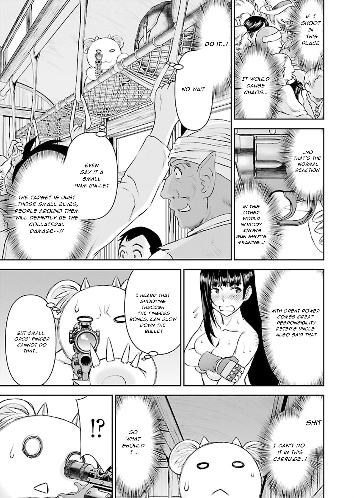 Isekai Sniper Is the Female Warrior's Mofumofu Pet Chapter 7 page 11 - Chapter 7: Dishonored! Packed Molester Carriage (Part 2)