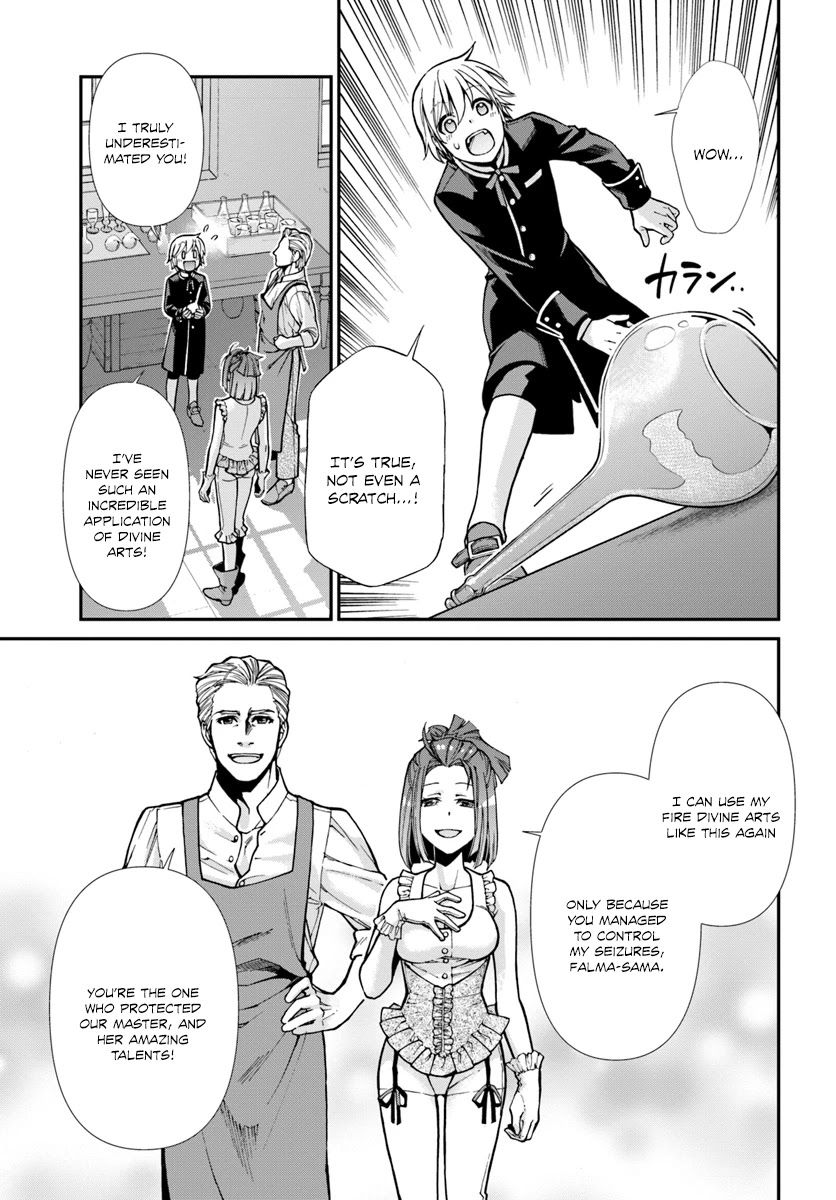 Isekai Yakkyoku Chapter 16 page 12 - Chapter 16: Melodie, The Healthcare Flame Craft Specialist