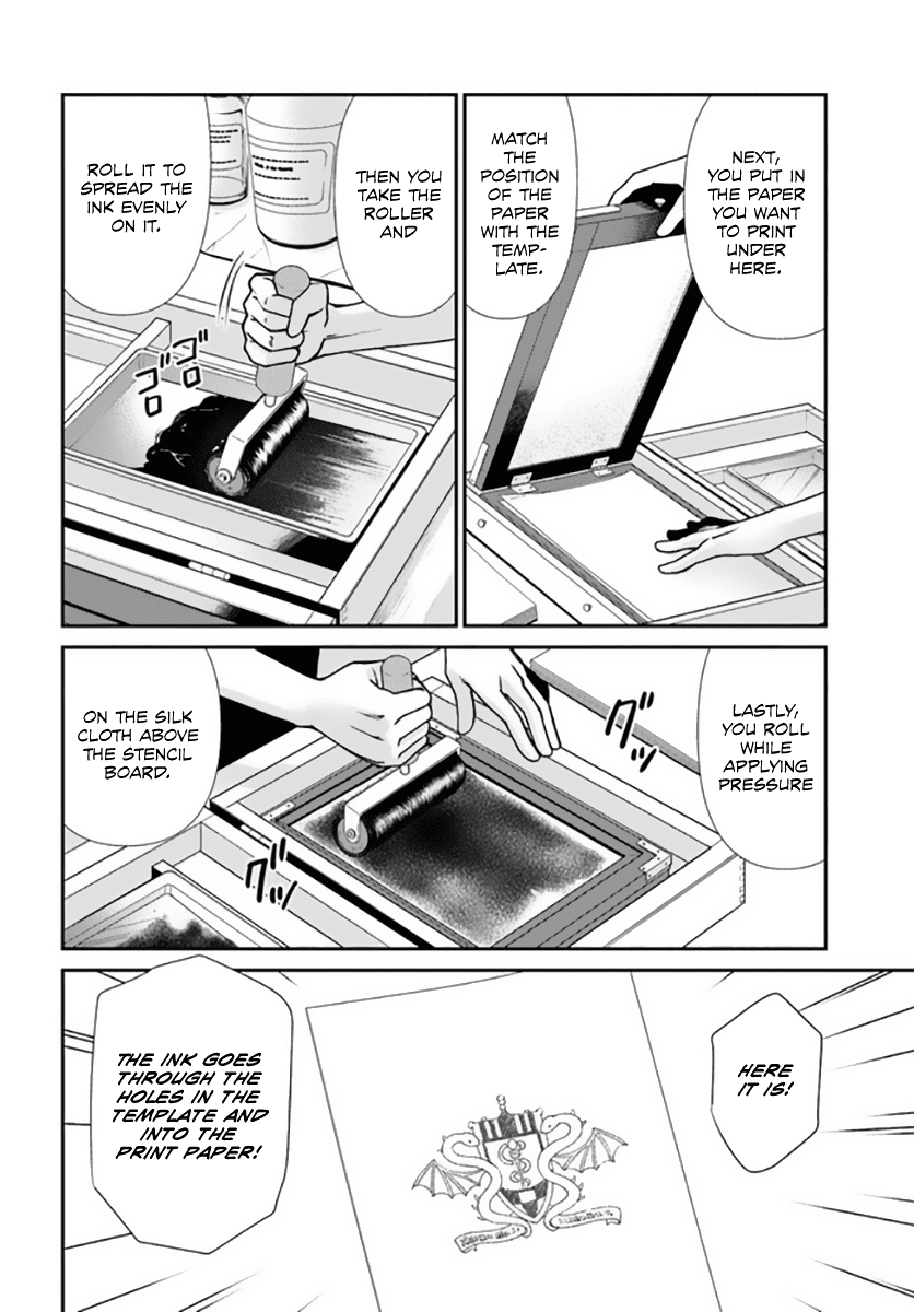 Isekai Yakkyoku Chapter 42 page 9 - Chapter 42: Lord Melody Lu Lou and the Invention of the Stencil