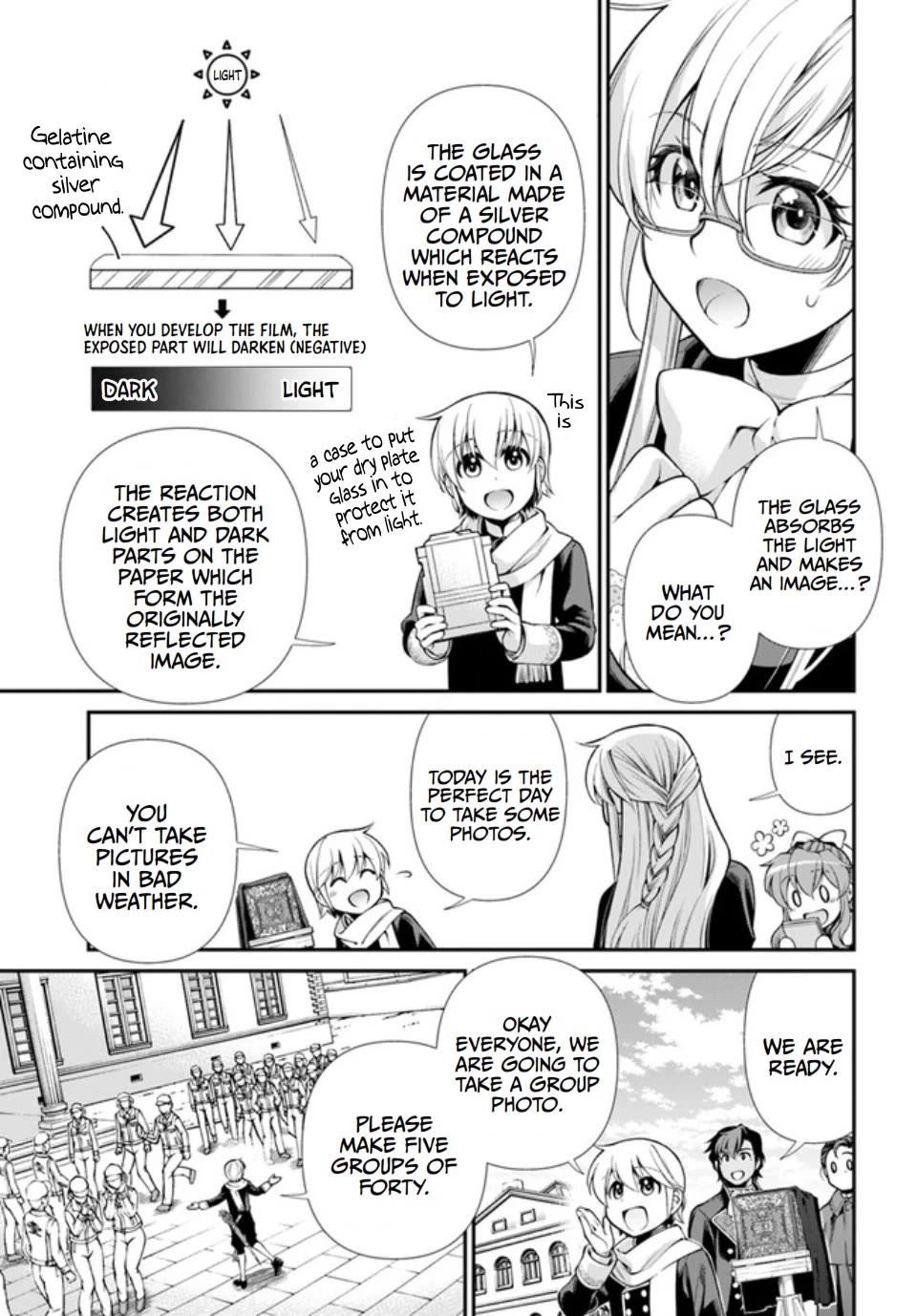 Isekai Yakkyoku Chapter 47 page 19 - Chapter 47: Marseille's Factory Operation and Commemorative Photo