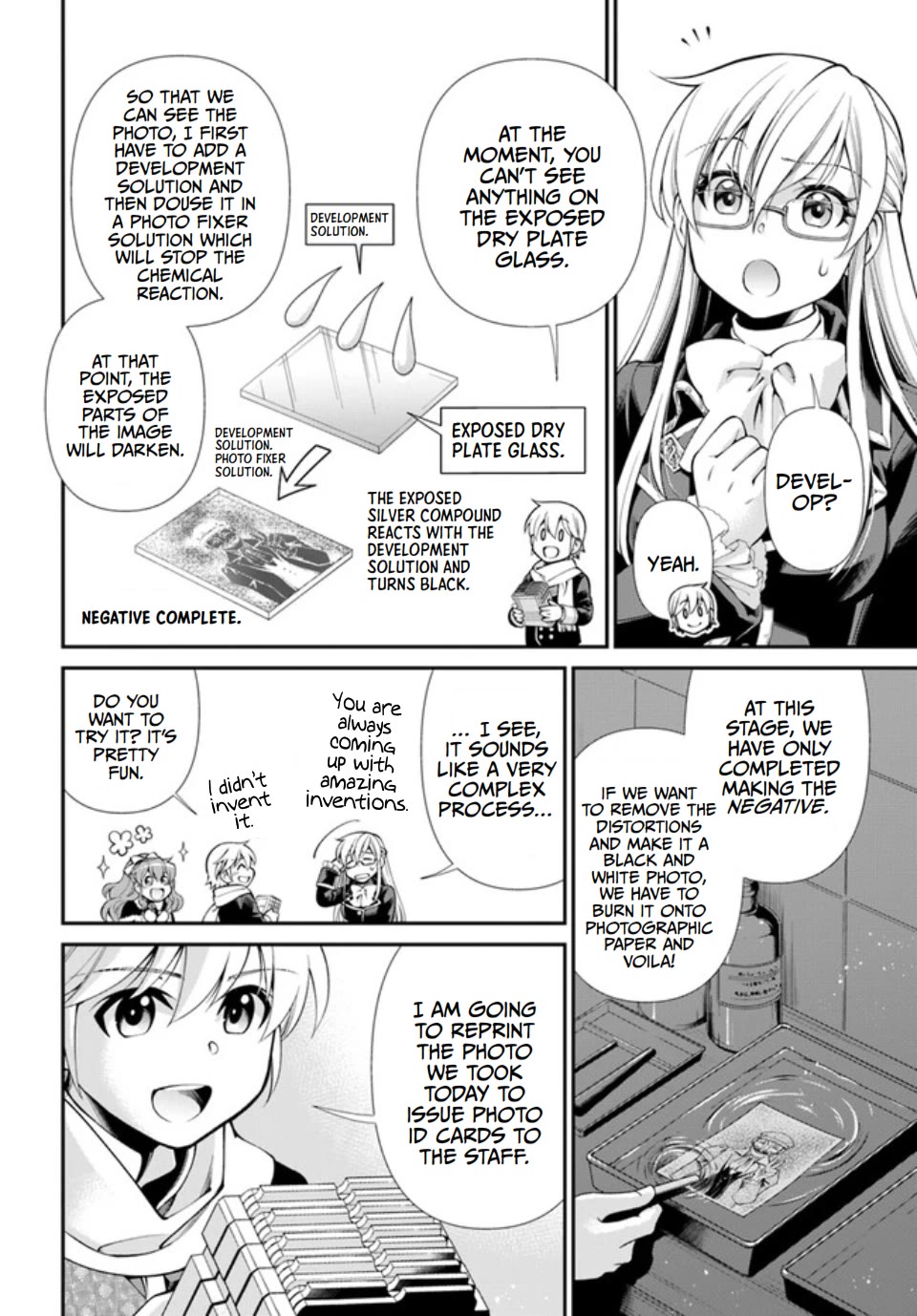 Isekai Yakkyoku Chapter 47 page 22 - Chapter 47: Marseille's Factory Operation and Commemorative Photo
