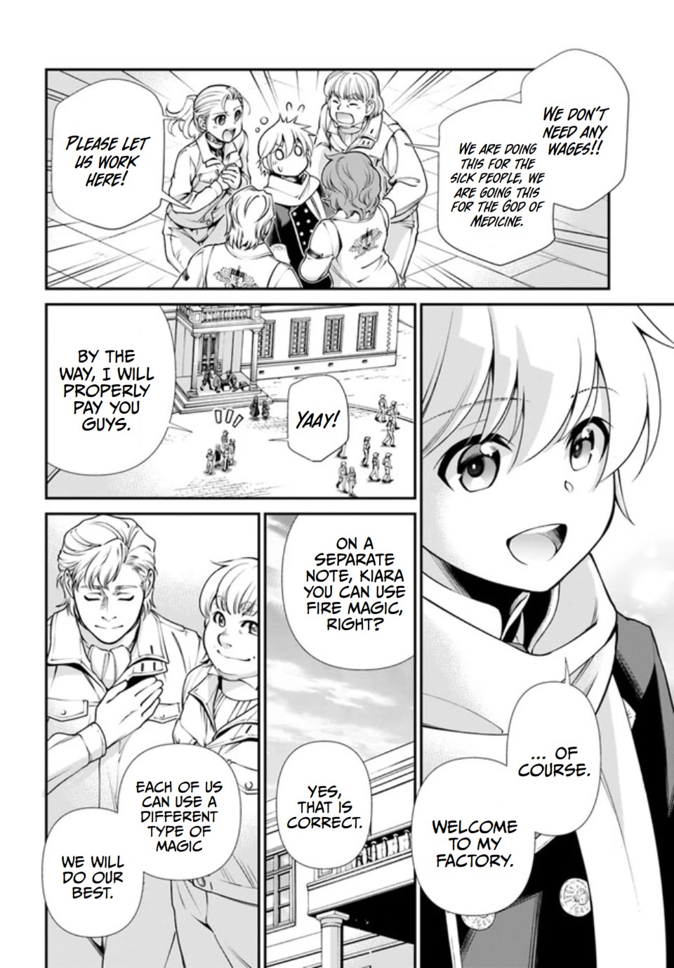 Isekai Yakkyoku Chapter 47 page 28 - Chapter 47: Marseille's Factory Operation and Commemorative Photo