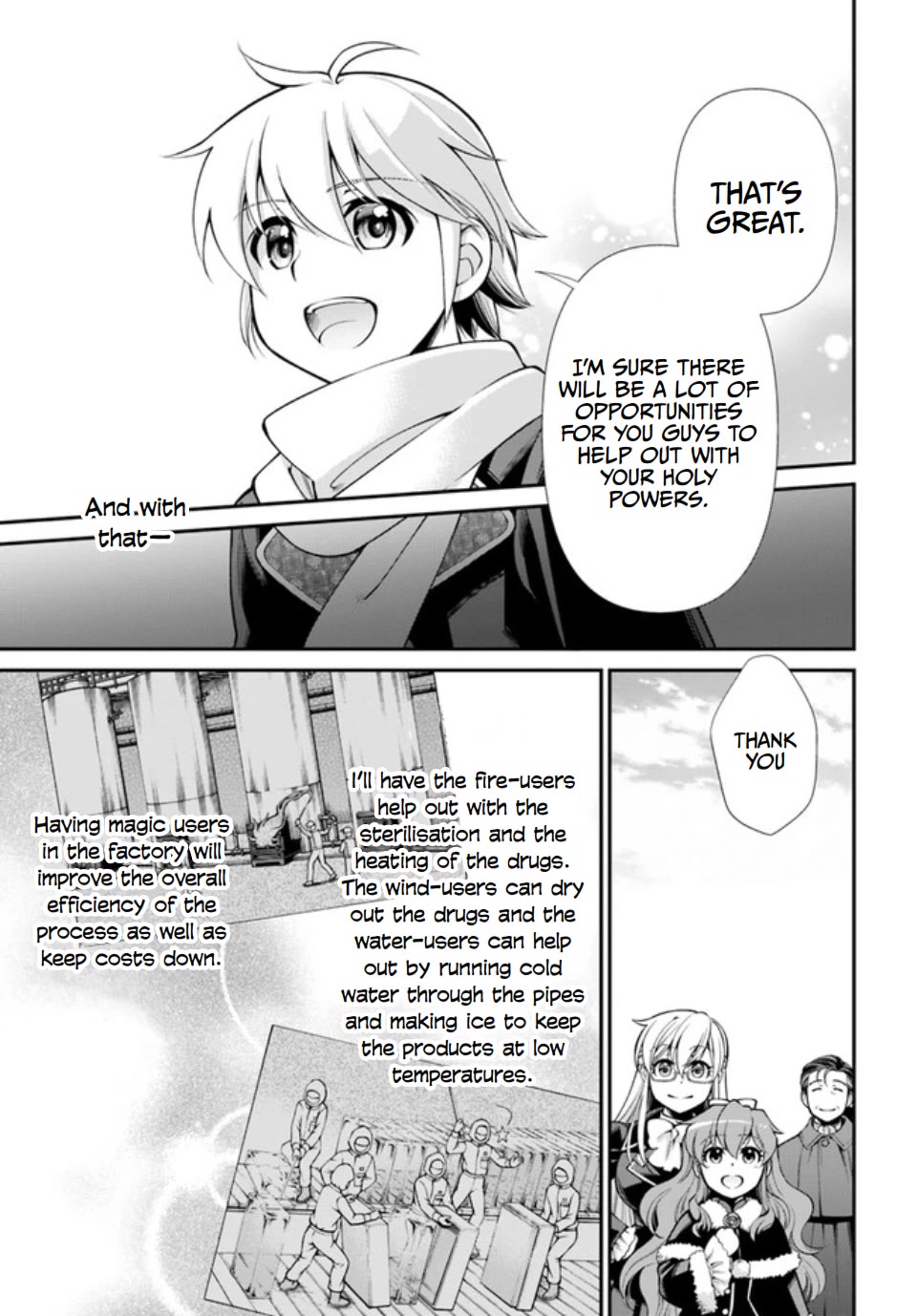 Isekai Yakkyoku Chapter 47 page 29 - Chapter 47: Marseille's Factory Operation and Commemorative Photo