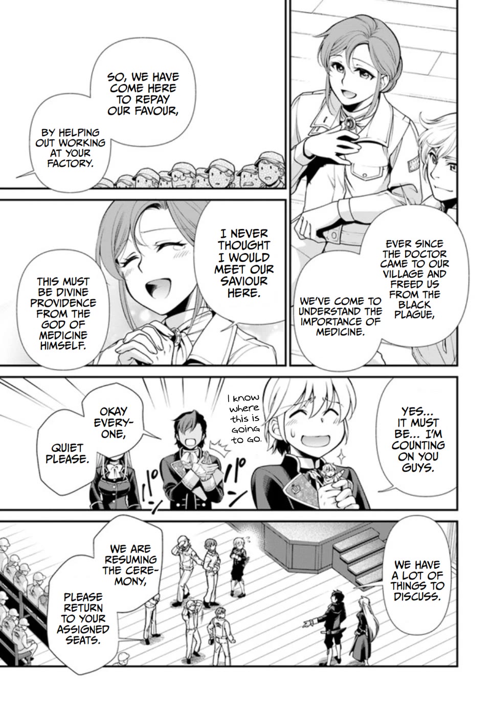 Isekai Yakkyoku Chapter 47 page 7 - Chapter 47: Marseille's Factory Operation and Commemorative Photo