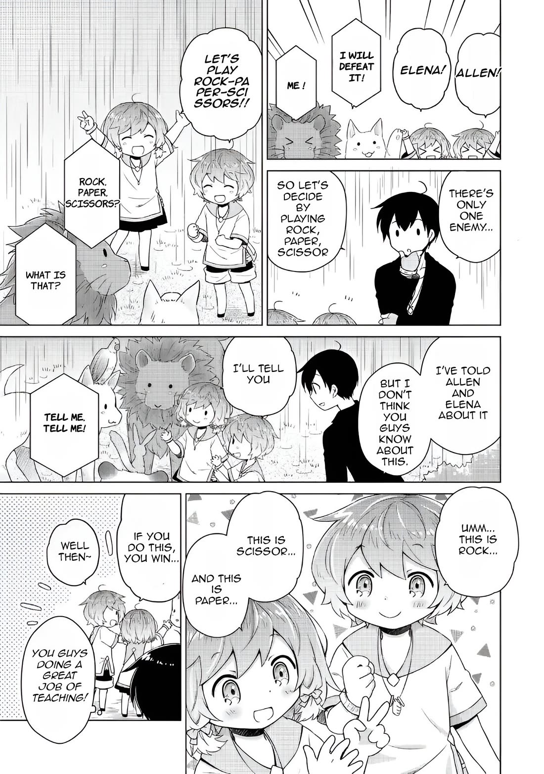 Isekai Yururi Kikou: Raising Children While Being an Adventurer Chapter 65 page 6 - Chapter 65: Everyone Playing Rock, Paper, Scissors !?