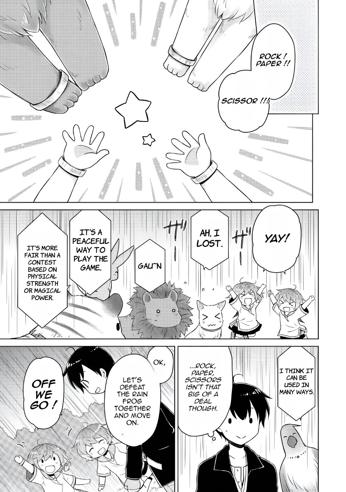 Isekai Yururi Kikou: Raising Children While Being an Adventurer Chapter 65 page 8 - Chapter 65: Everyone Playing Rock, Paper, Scissors !?