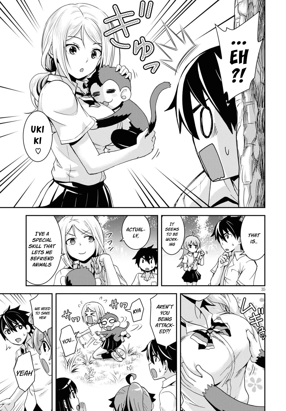 Isekai Yurutto Survival Seikatsu: Gakkou no Minna to Isekai no Mujintou ni Tenishitakedo Ore Dake Rakushou desu Chapter 1 page 39 - Chapter 1