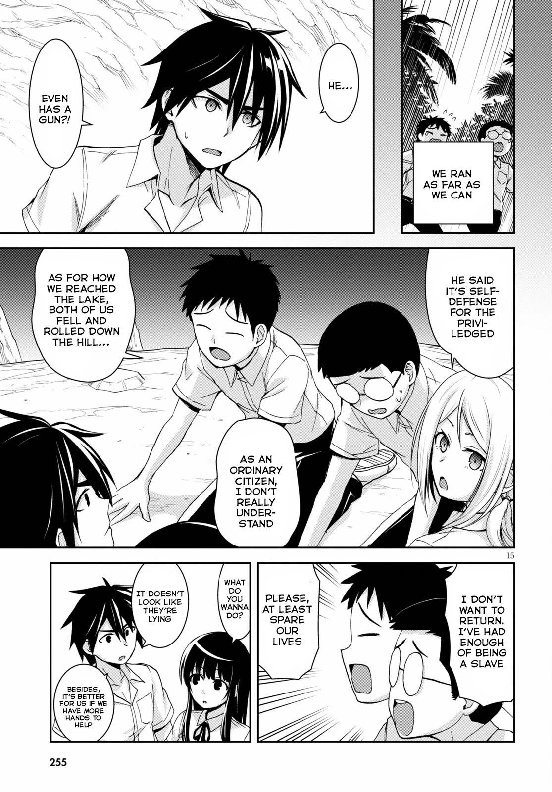 Isekai Yurutto Survival Seikatsu: Gakkou no Minna to Isekai no Mujintou ni Tenishitakedo Ore Dake Rakushou desu Chapter 12 page 15 - Chapter 12