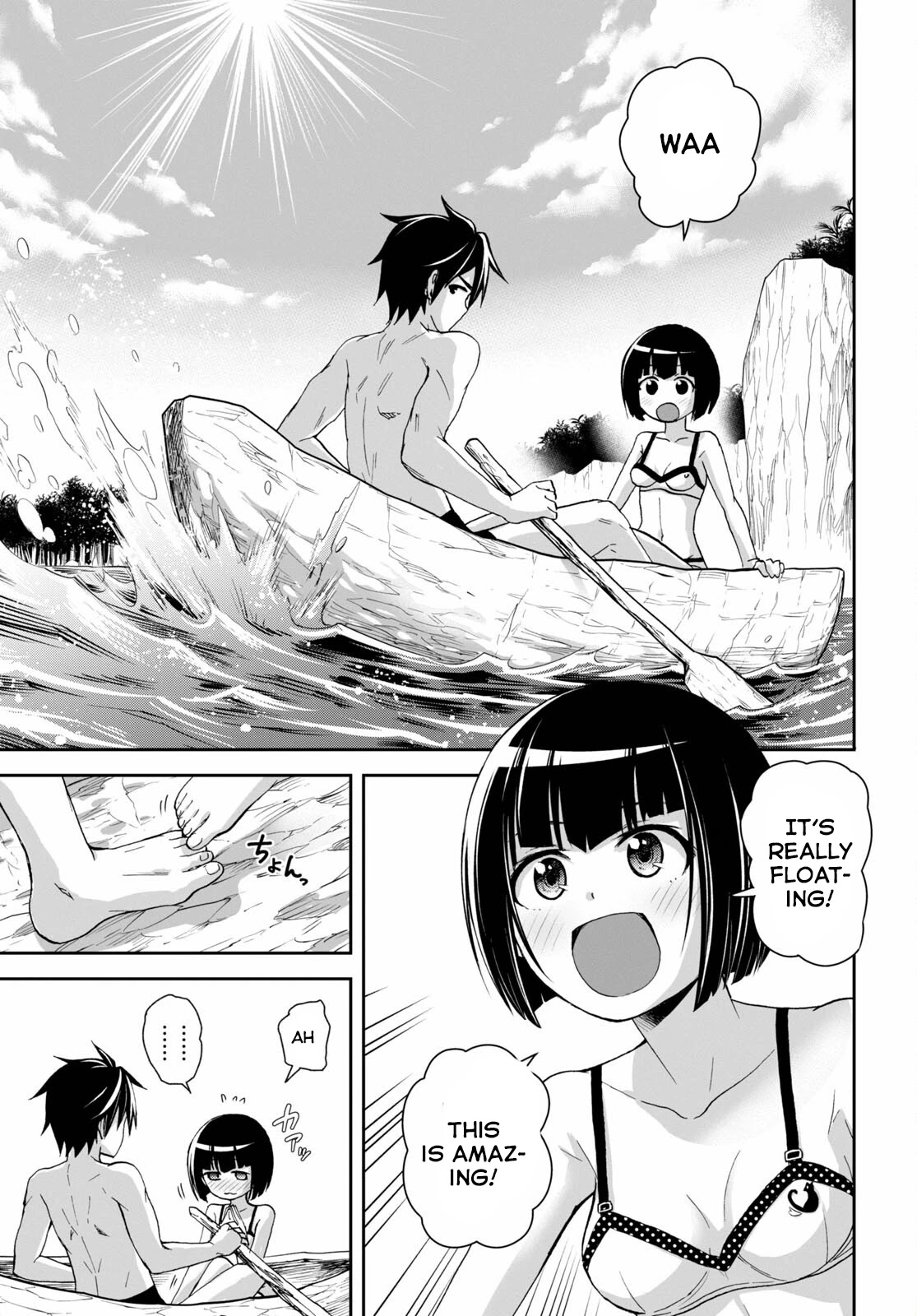 Isekai Yurutto Survival Seikatsu: Gakkou no Minna to Isekai no Mujintou ni Tenishitakedo Ore Dake Rakushou desu Chapter 13 page 6 - Chapter 13