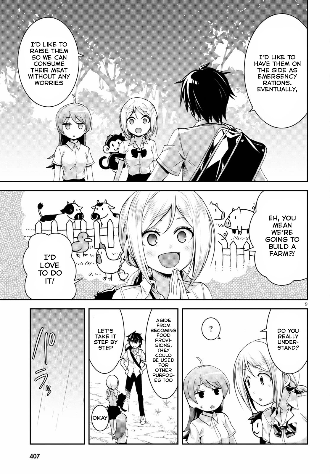 Isekai Yurutto Survival Seikatsu: Gakkou no Minna to Isekai no Mujintou ni Tenishitakedo Ore Dake Rakushou desu Chapter 14 page 10 - Chapter 14