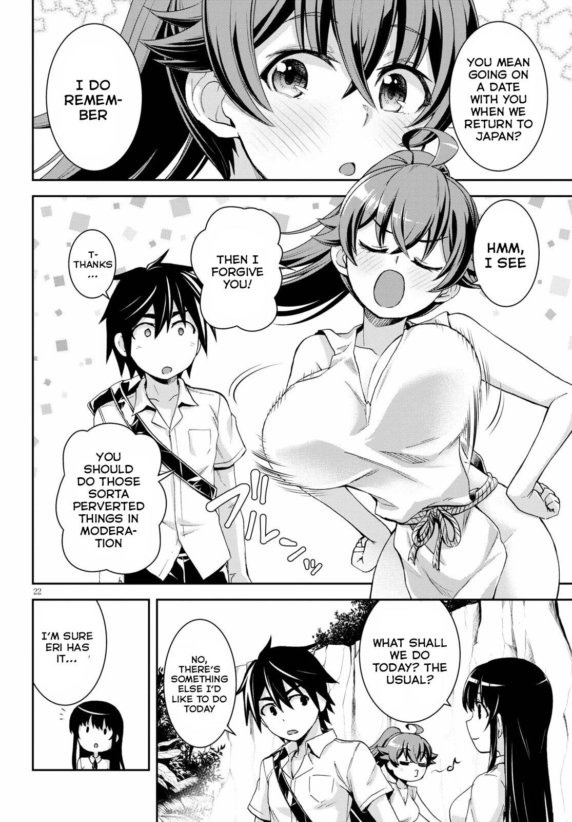 Isekai Yurutto Survival Seikatsu: Gakkou no Minna to Isekai no Mujintou ni Tenishitakedo Ore Dake Rakushou desu Chapter 14 page 23 - Chapter 14
