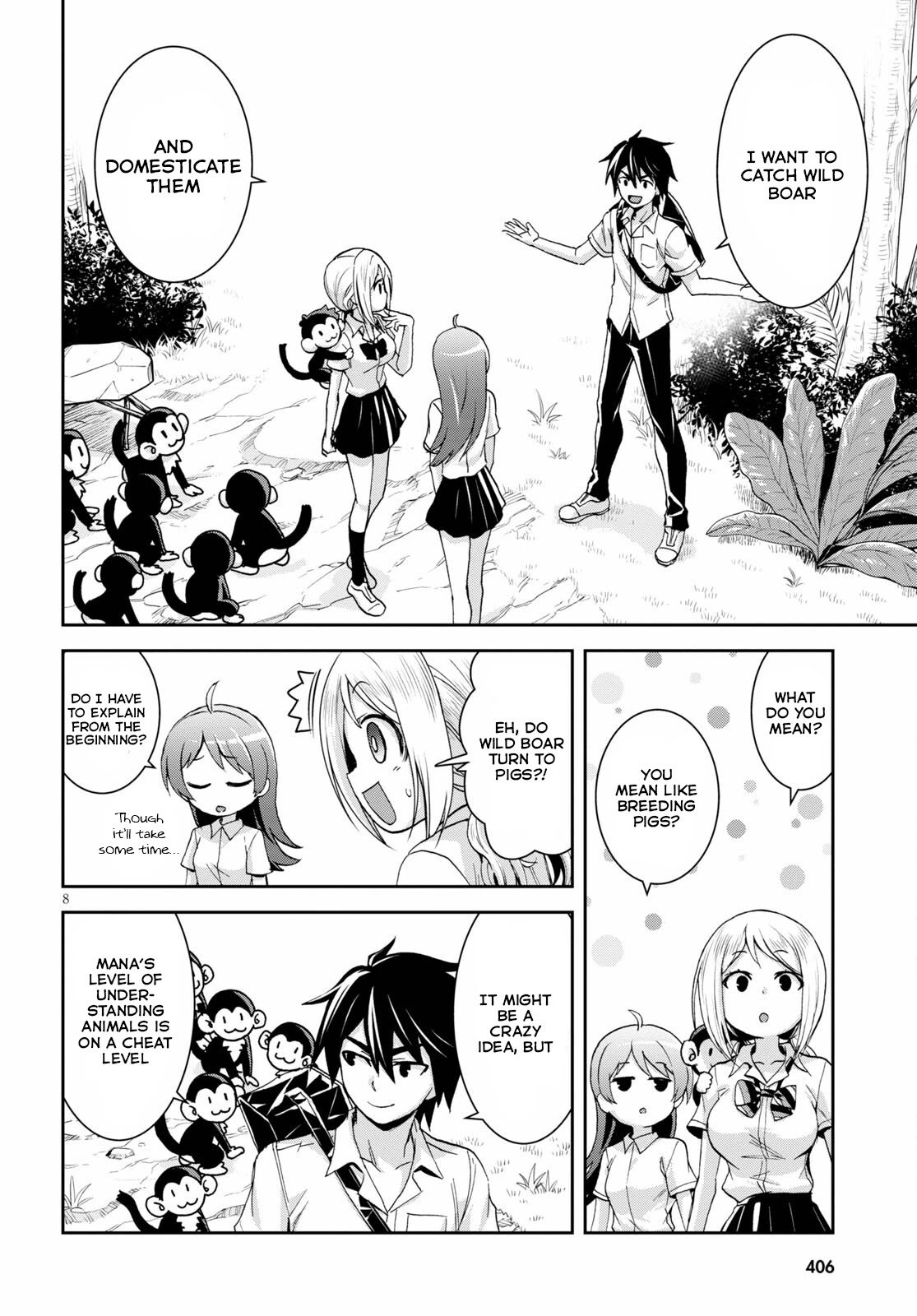 Isekai Yurutto Survival Seikatsu: Gakkou no Minna to Isekai no Mujintou ni Tenishitakedo Ore Dake Rakushou desu Chapter 14 page 9 - Chapter 14