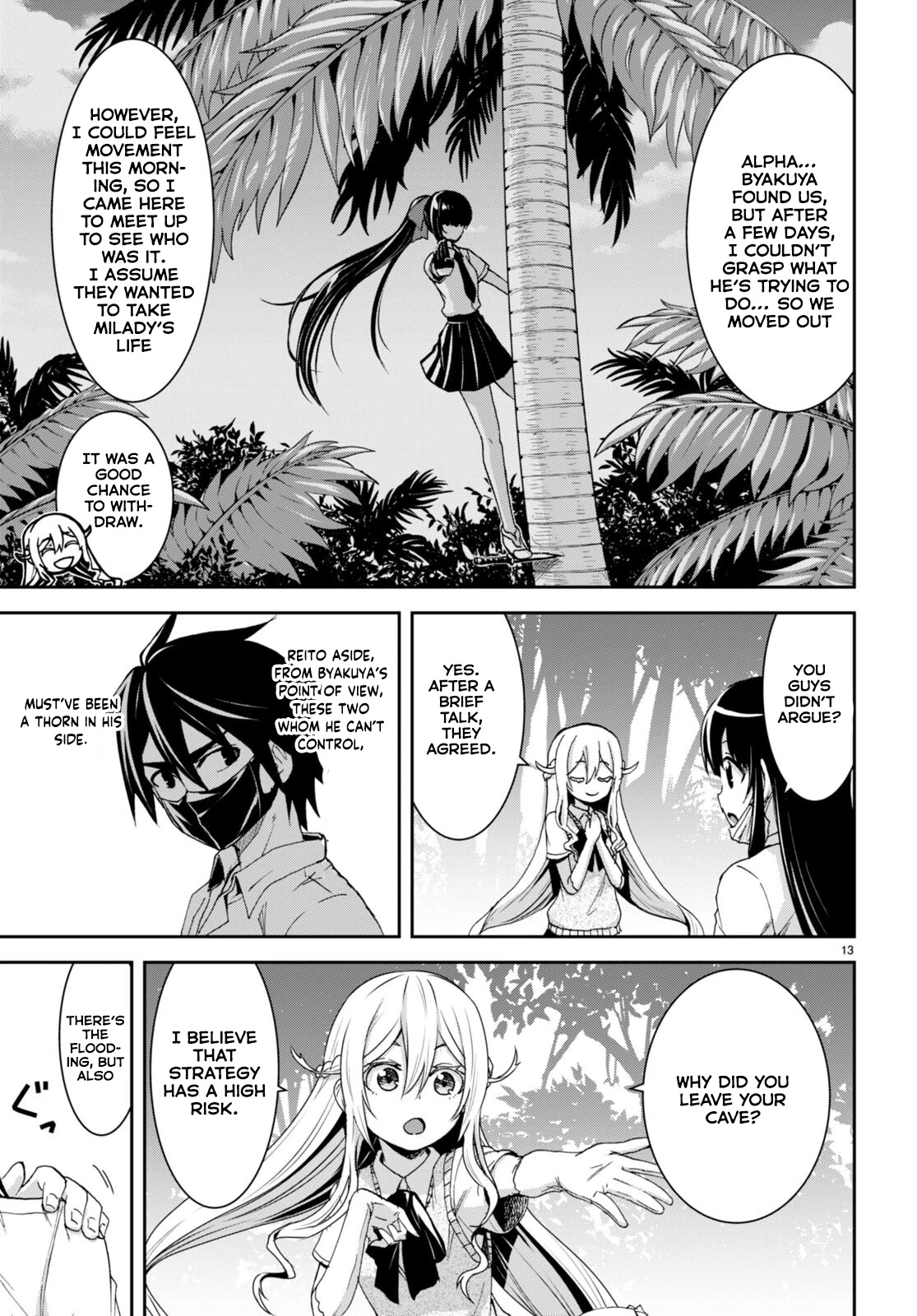 Isekai Yurutto Survival Seikatsu: Gakkou no Minna to Isekai no Mujintou ni Tenishitakedo Ore Dake Rakushou desu Chapter 16 page 14 - Chapter 16