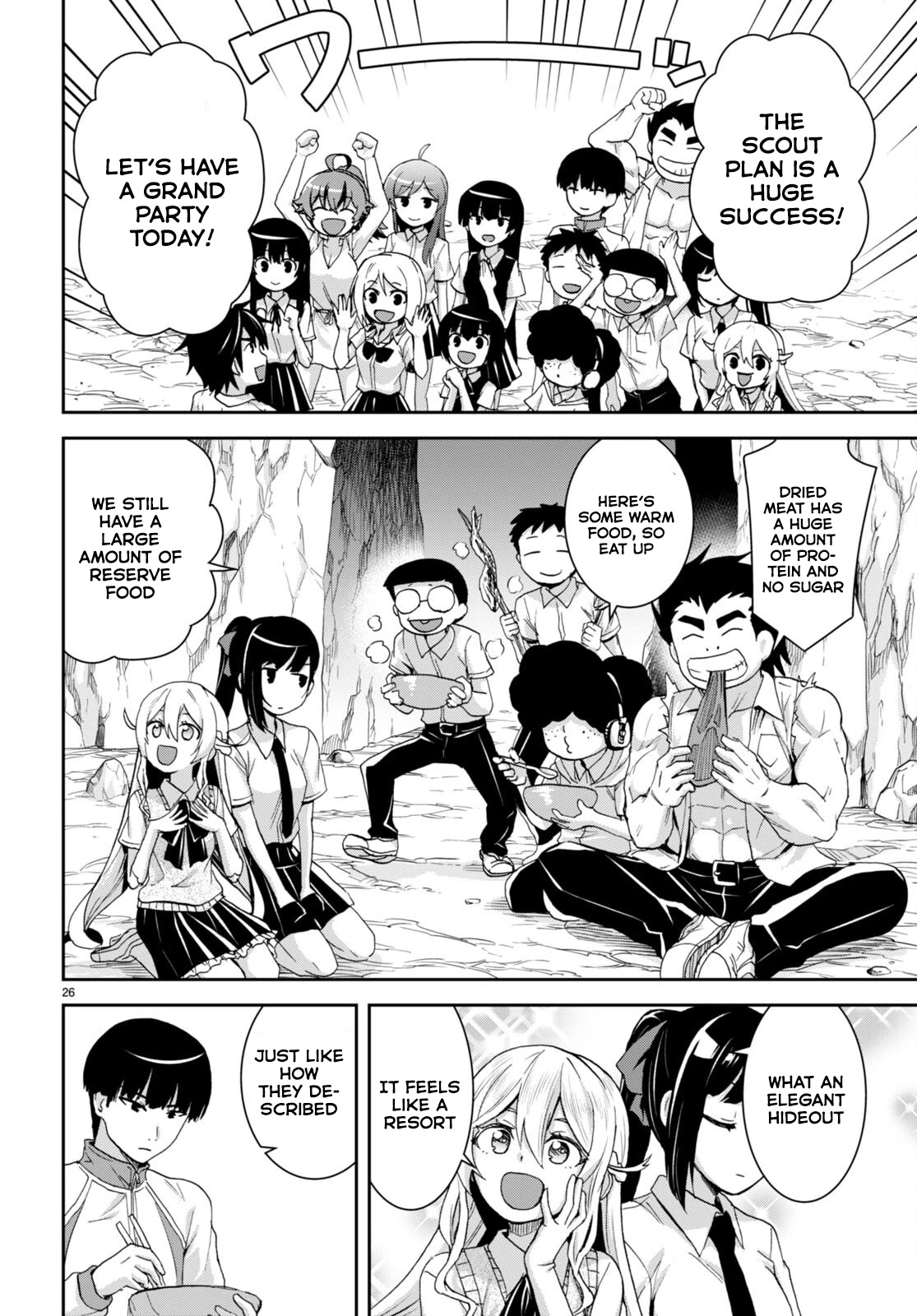 Isekai Yurutto Survival Seikatsu: Gakkou no Minna to Isekai no Mujintou ni Tenishitakedo Ore Dake Rakushou desu Chapter 16 page 27 - Chapter 16