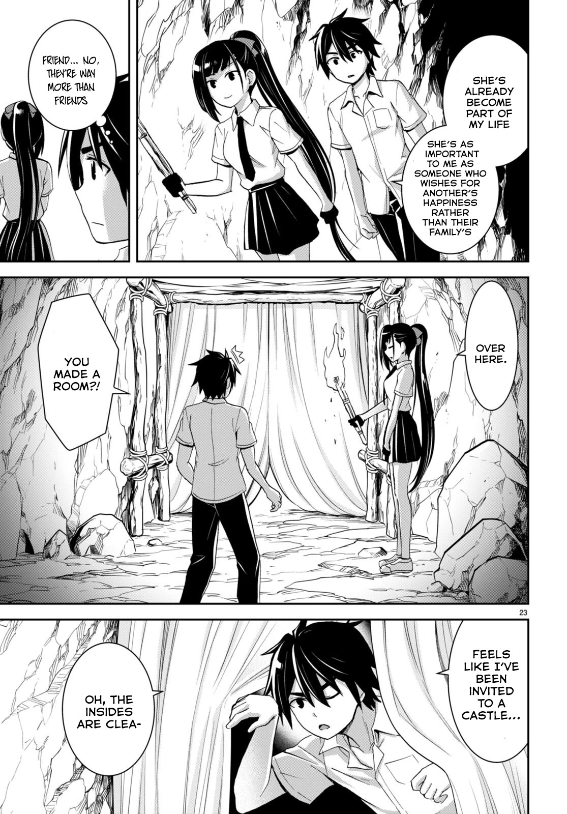 Isekai Yurutto Survival Seikatsu: Gakkou no Minna to Isekai no Mujintou ni Tenishitakedo Ore Dake Rakushou desu Chapter 18 page 24 - Chapter 18