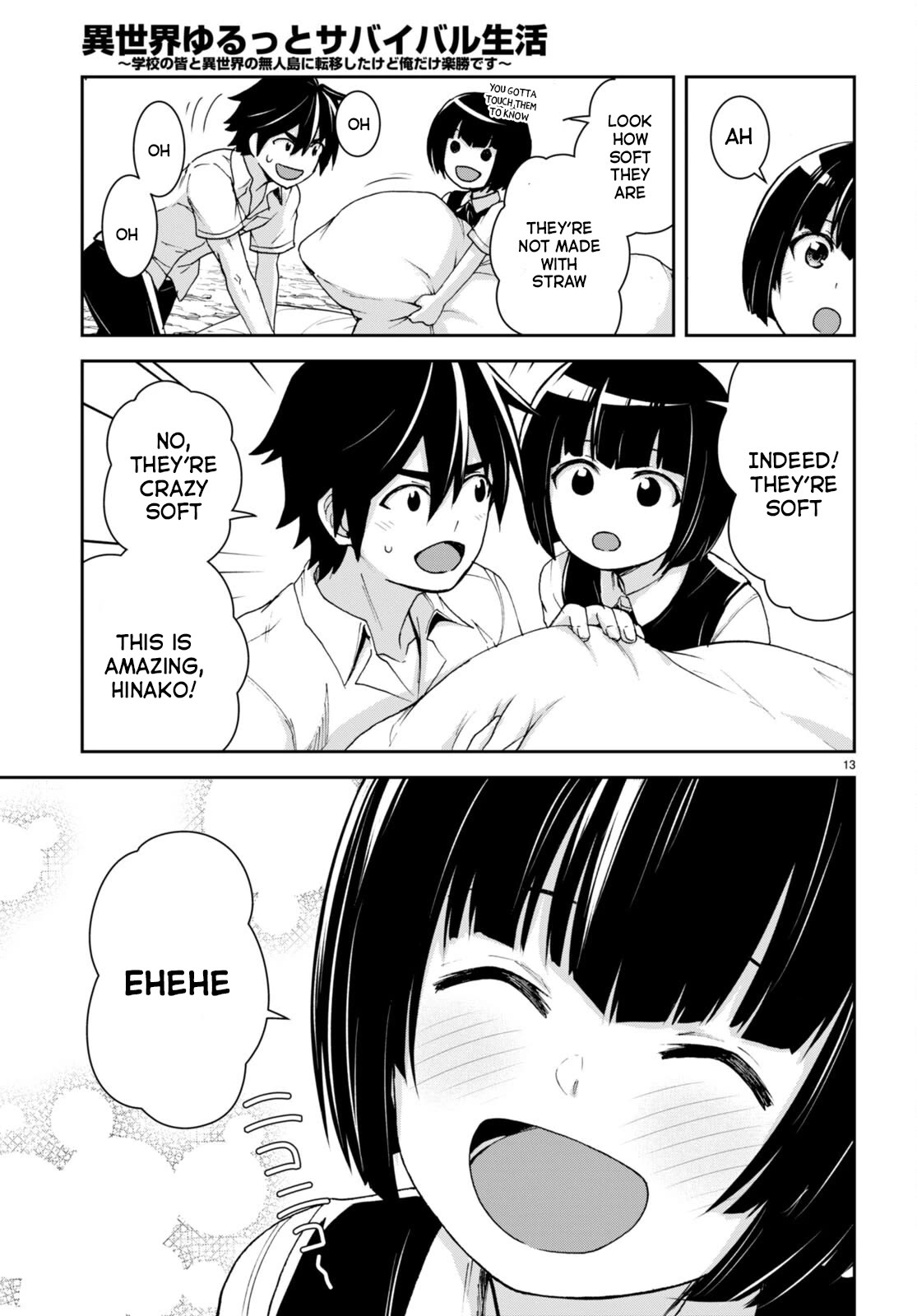 Isekai Yurutto Survival Seikatsu: Gakkou no Minna to Isekai no Mujintou ni Tenishitakedo Ore Dake Rakushou desu Chapter 22 page 14 - Chapter 22