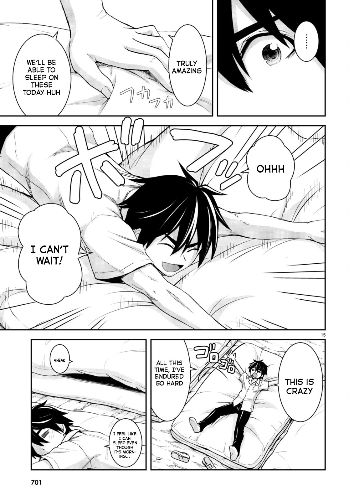 Isekai Yurutto Survival Seikatsu: Gakkou no Minna to Isekai no Mujintou ni Tenishitakedo Ore Dake Rakushou desu Chapter 22 page 16 - Chapter 22