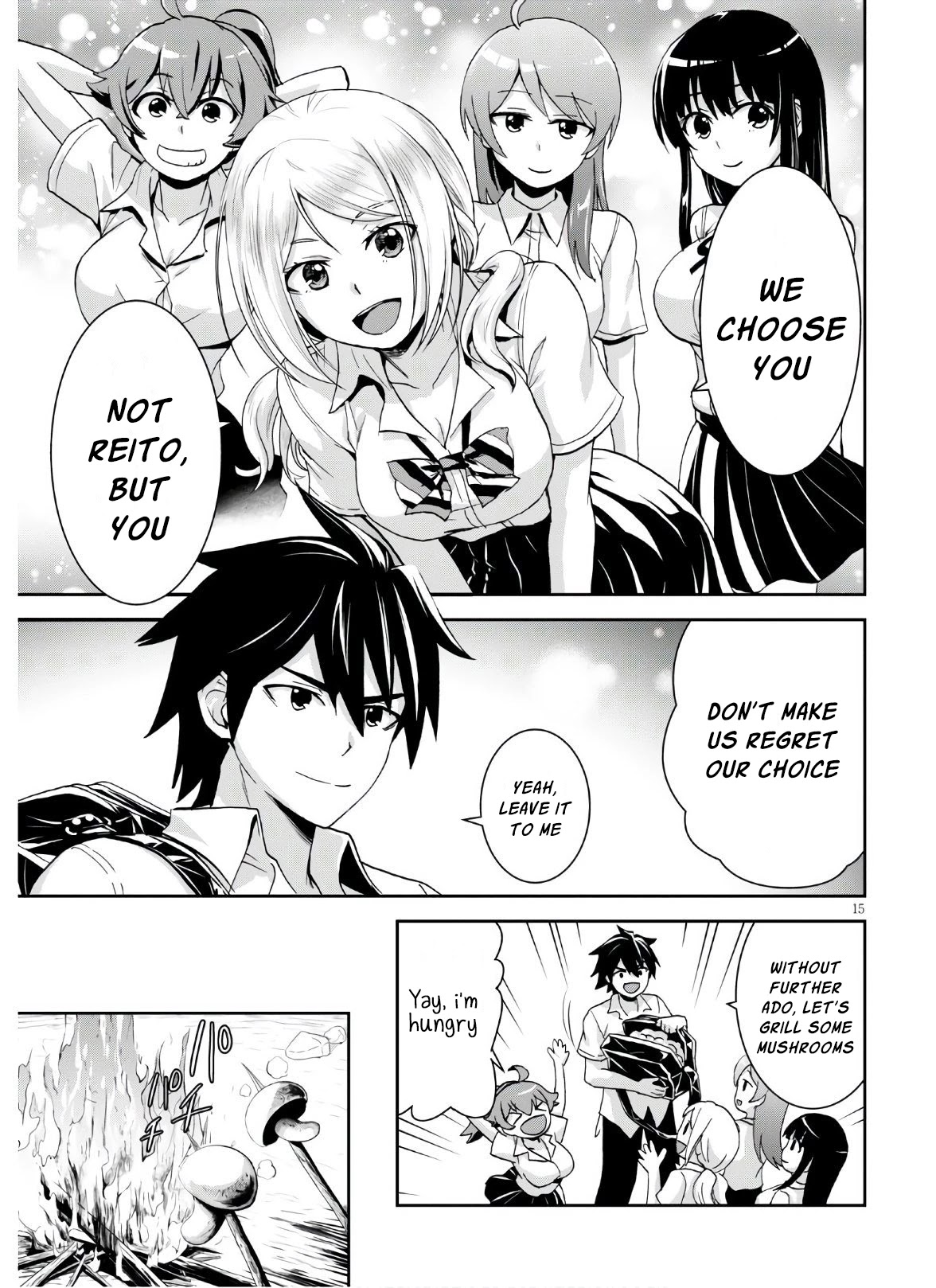 Isekai Yurutto Survival Seikatsu: Gakkou no Minna to Isekai no Mujintou ni Tenishitakedo Ore Dake Rakushou desu Chapter 3 page 16 - Chapter 3