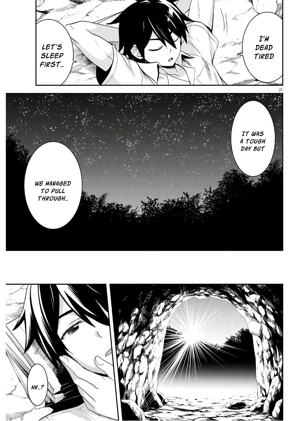 Isekai Yurutto Survival Seikatsu: Gakkou no Minna to Isekai no Mujintou ni Tenishitakedo Ore Dake Rakushou desu Chapter 3 page 22 - Chapter 3