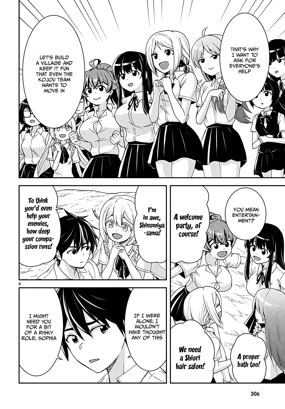 Isekai Yurutto Survival Seikatsu: Gakkou no Minna to Isekai no Mujintou ni Tenishitakedo Ore Dake Rakushou desu Chapter 31 page 12 - Chapter 31