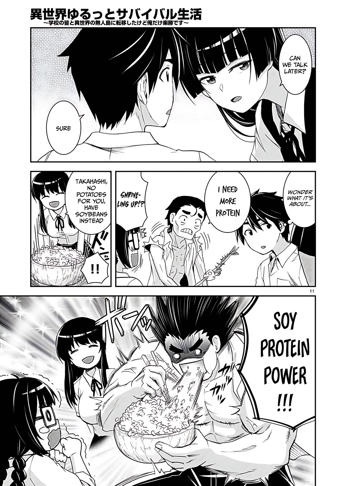 Isekai Yurutto Survival Seikatsu: Gakkou no Minna to Isekai no Mujintou ni Tenishitakedo Ore Dake Rakushou desu Chapter 32 page 11 - Chapter 32