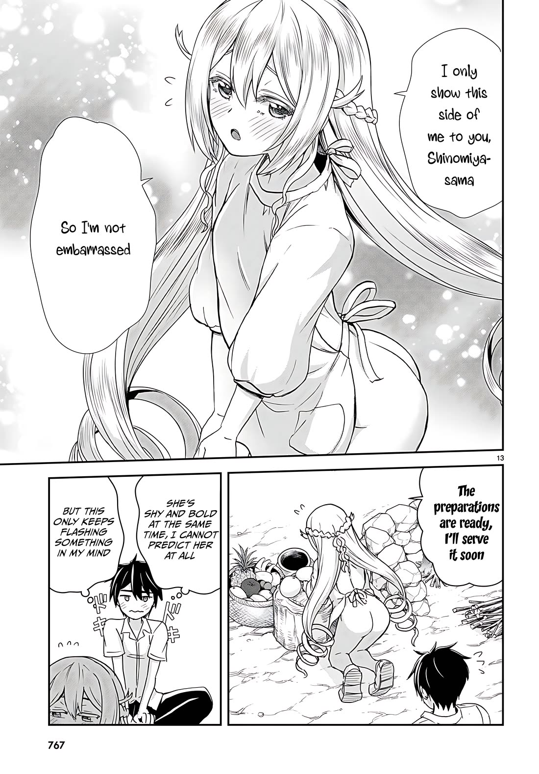 Isekai Yurutto Survival Seikatsu: Gakkou no Minna to Isekai no Mujintou ni Tenishitakedo Ore Dake Rakushou desu Chapter 33 page 13 - Chapter 33