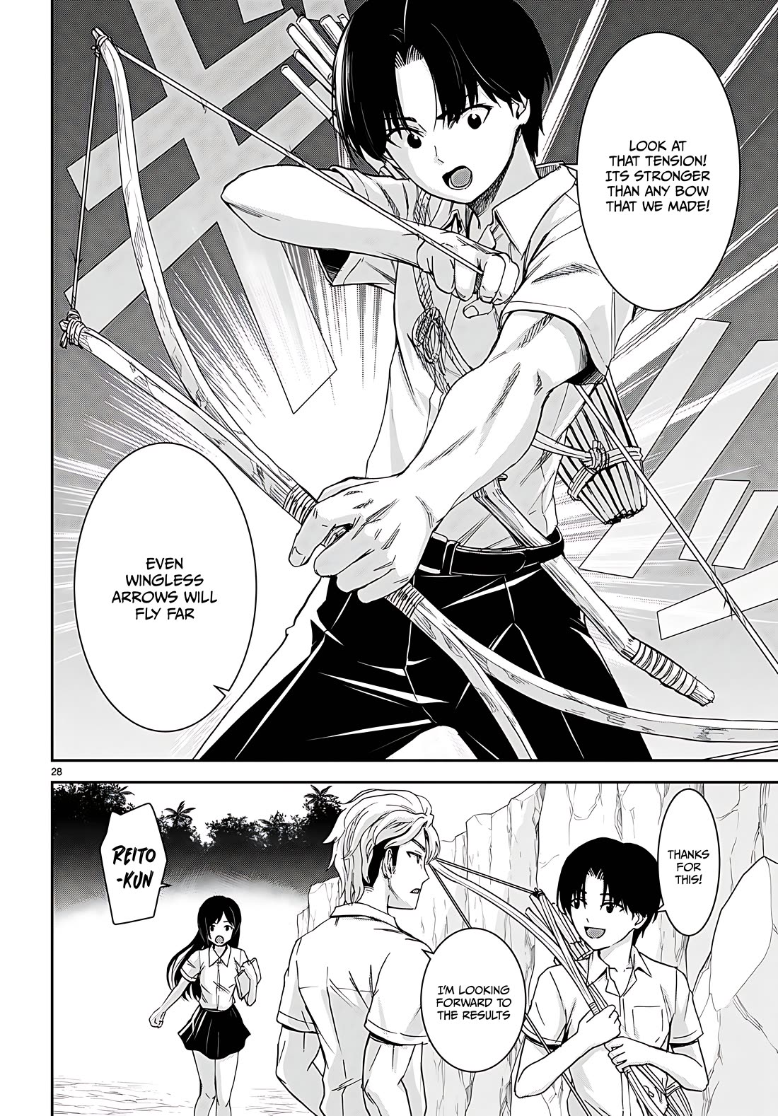 Isekai Yurutto Survival Seikatsu: Gakkou no Minna to Isekai no Mujintou ni Tenishitakedo Ore Dake Rakushou desu Chapter 33 page 28 - Chapter 33
