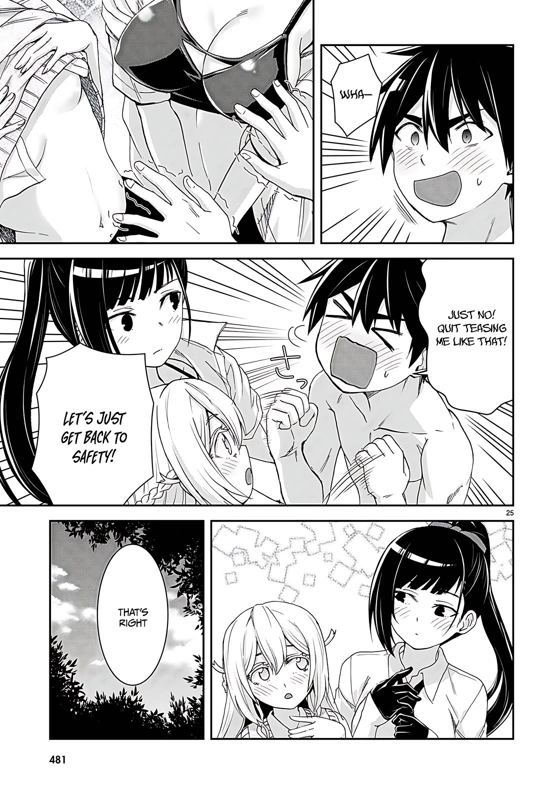 Isekai Yurutto Survival Seikatsu: Gakkou no Minna to Isekai no Mujintou ni Tenishitakedo Ore Dake Rakushou desu Chapter 34 page 25 - Chapter 34