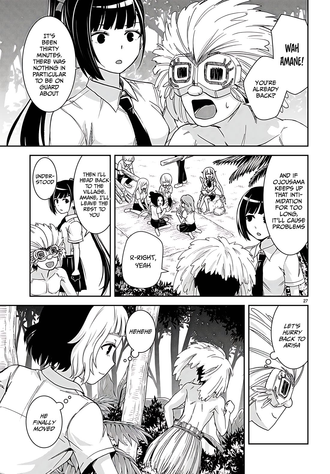 Isekai Yurutto Survival Seikatsu: Gakkou no Minna to Isekai no Mujintou ni Tenishitakedo Ore Dake Rakushou desu Chapter 35 page 27 - Chapter 35