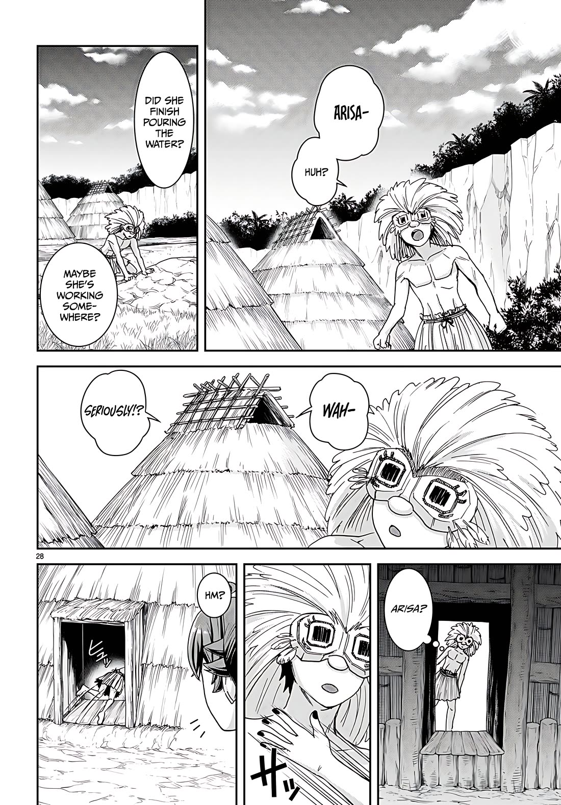 Isekai Yurutto Survival Seikatsu: Gakkou no Minna to Isekai no Mujintou ni Tenishitakedo Ore Dake Rakushou desu Chapter 35 page 28 - Chapter 35