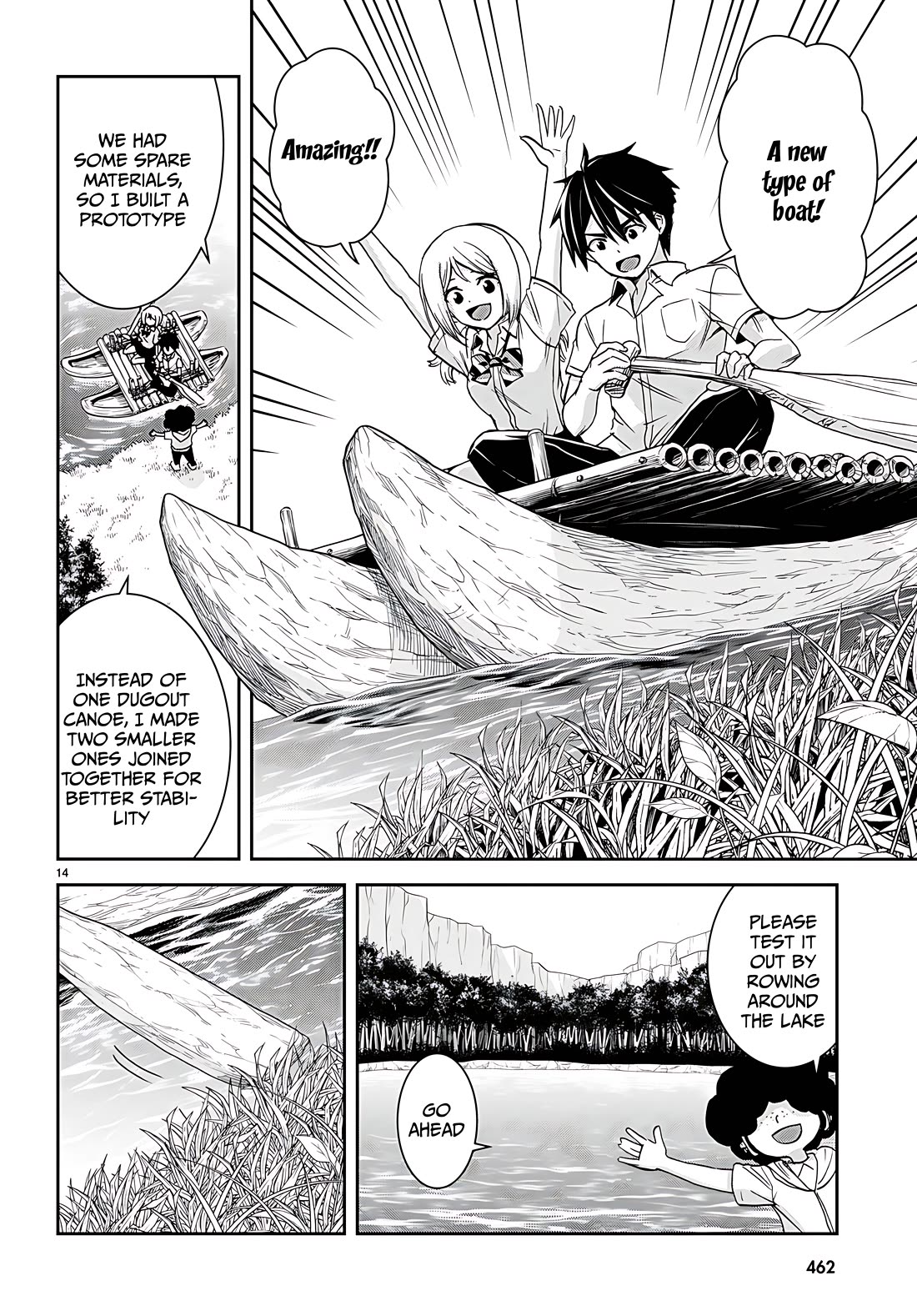 Isekai Yurutto Survival Seikatsu: Gakkou no Minna to Isekai no Mujintou ni Tenishitakedo Ore Dake Rakushou desu Chapter 38 page 14 - Chapter 38