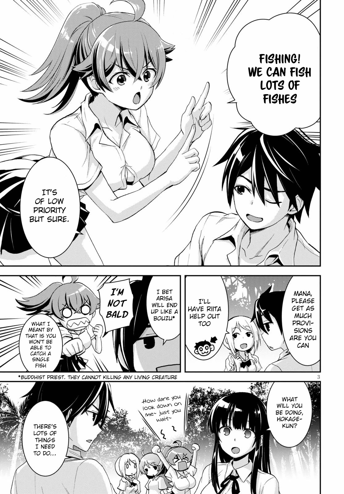 Isekai Yurutto Survival Seikatsu: Gakkou no Minna to Isekai no Mujintou ni Tenishitakedo Ore Dake Rakushou desu Chapter 4 page 4 - Chapter 4