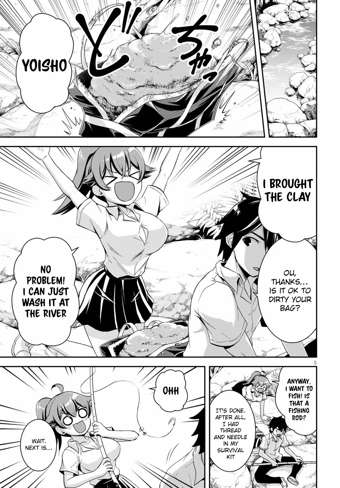 Isekai Yurutto Survival Seikatsu: Gakkou no Minna to Isekai no Mujintou ni Tenishitakedo Ore Dake Rakushou desu Chapter 4 page 6 - Chapter 4