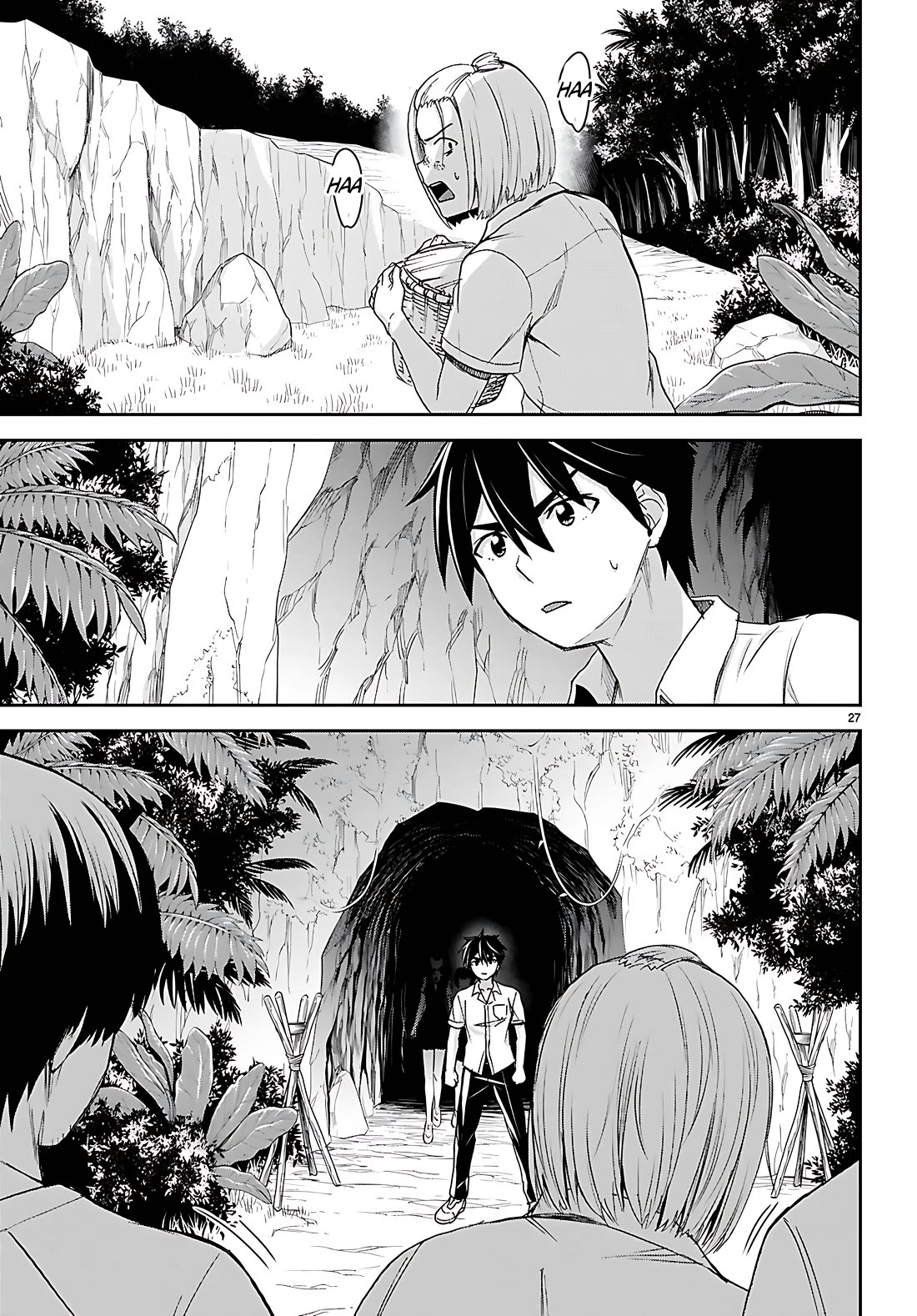 Isekai Yurutto Survival Seikatsu: Gakkou no Minna to Isekai no Mujintou ni Tenishitakedo Ore Dake Rakushou desu Chapter 40 page 27 - Chapter 40