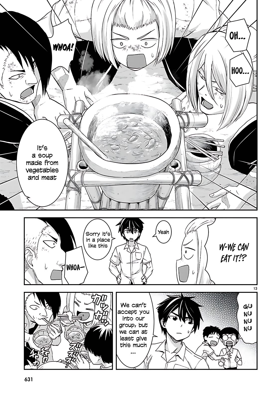 Isekai Yurutto Survival Seikatsu: Gakkou no Minna to Isekai no Mujintou ni Tenishitakedo Ore Dake Rakushou desu Chapter 41 page 15 - Chapter 41