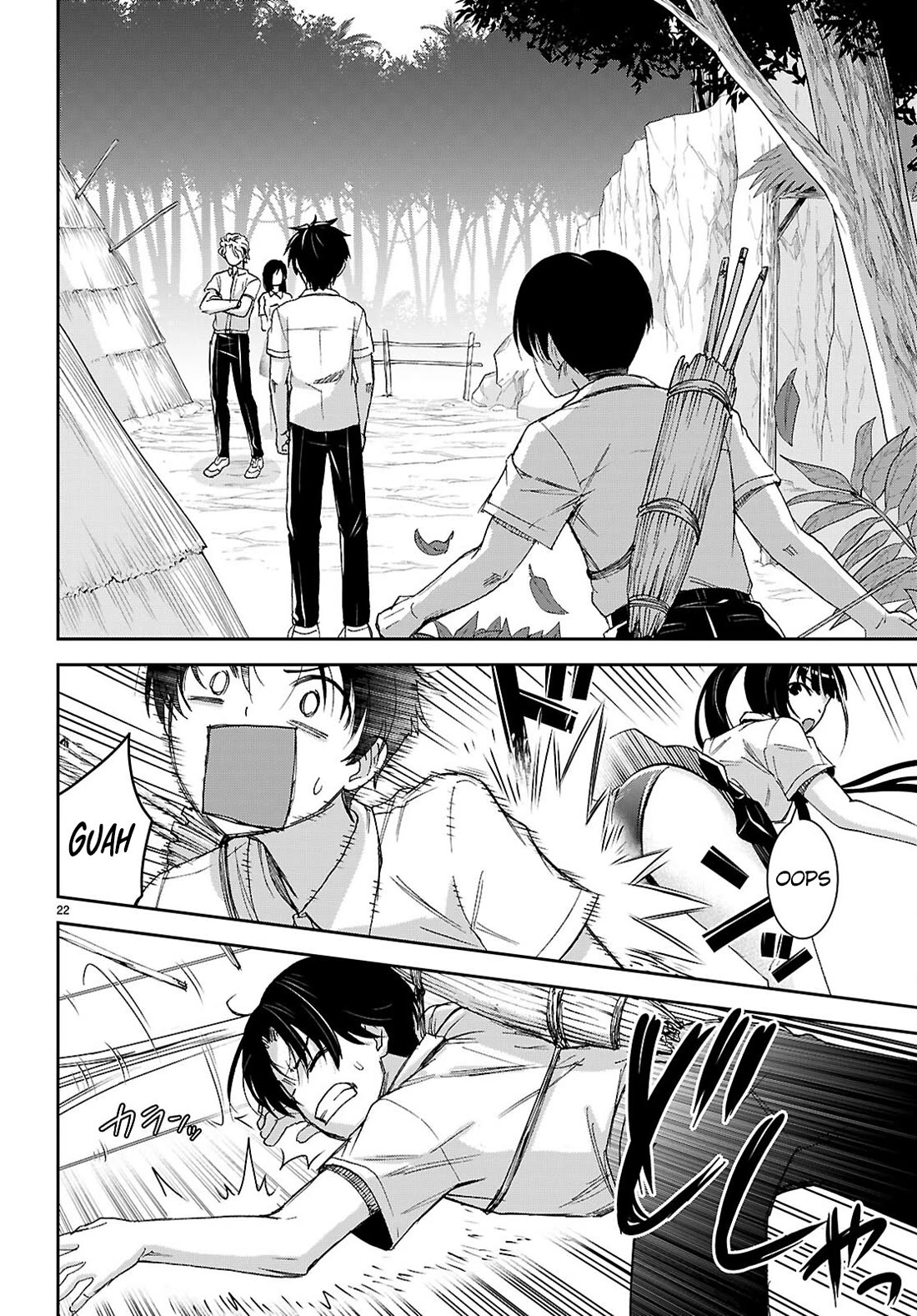 Isekai Yurutto Survival Seikatsu: Gakkou no Minna to Isekai no Mujintou ni Tenishitakedo Ore Dake Rakushou desu Chapter 48 page 23 - Chapter 48