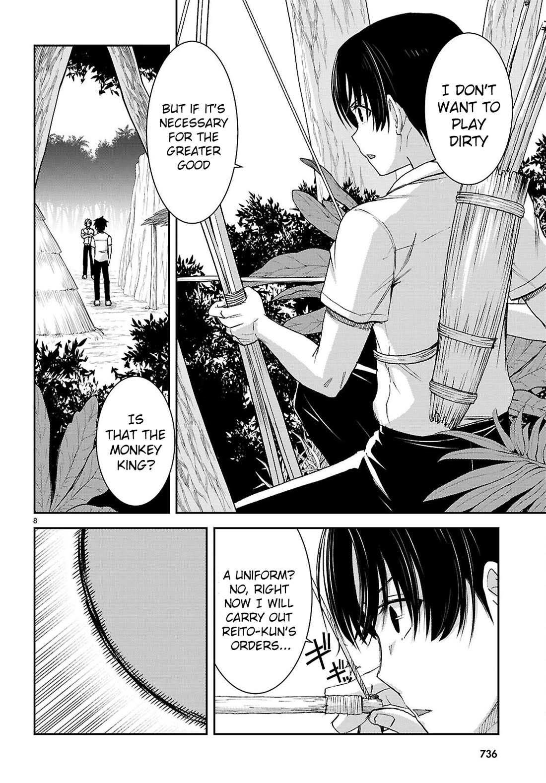 Isekai Yurutto Survival Seikatsu: Gakkou no Minna to Isekai no Mujintou ni Tenishitakedo Ore Dake Rakushou desu Chapter 48 page 9 - Chapter 48