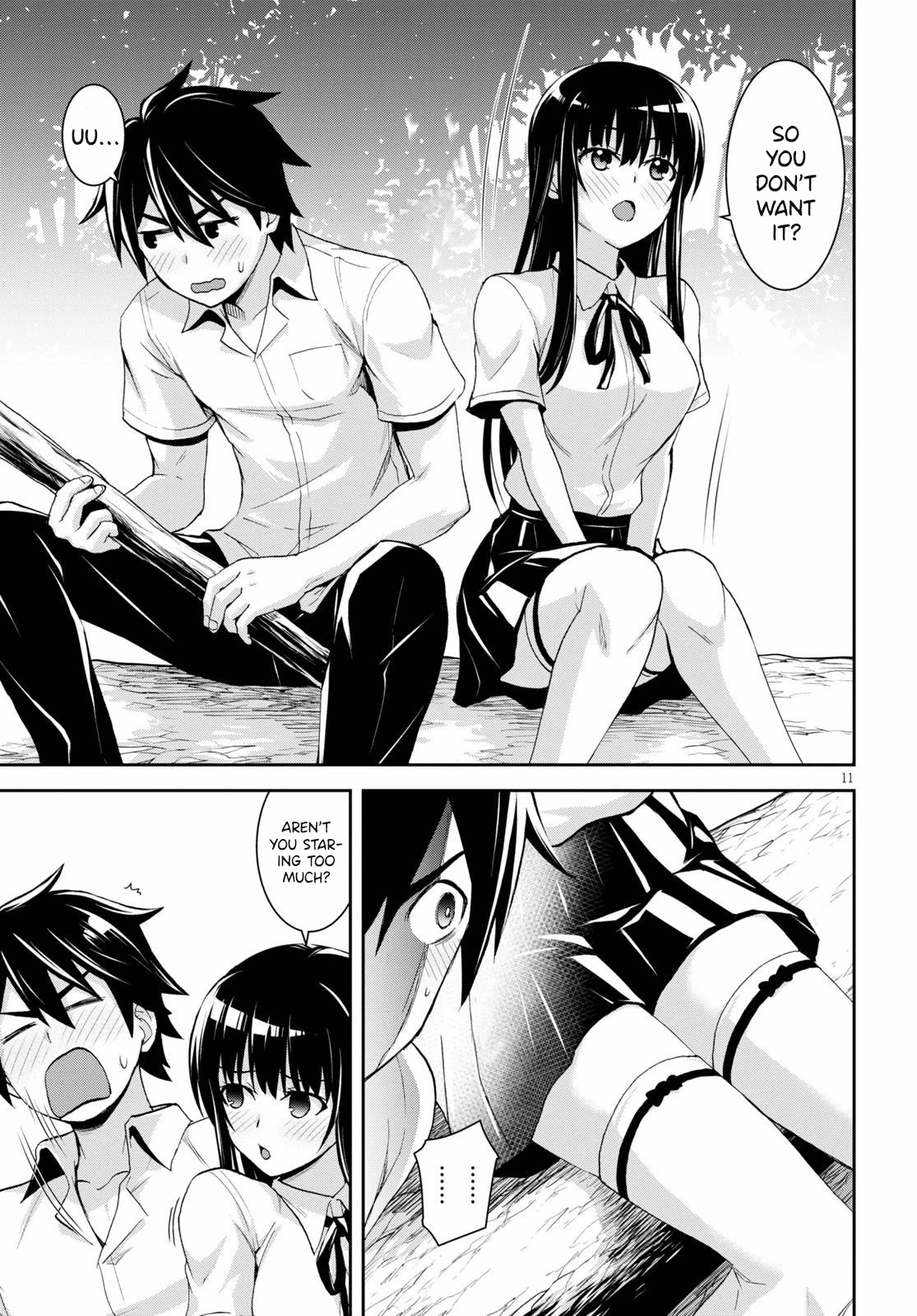 Isekai Yurutto Survival Seikatsu: Gakkou no Minna to Isekai no Mujintou ni Tenishitakedo Ore Dake Rakushou desu Chapter 5 page 12 - Chapter 5