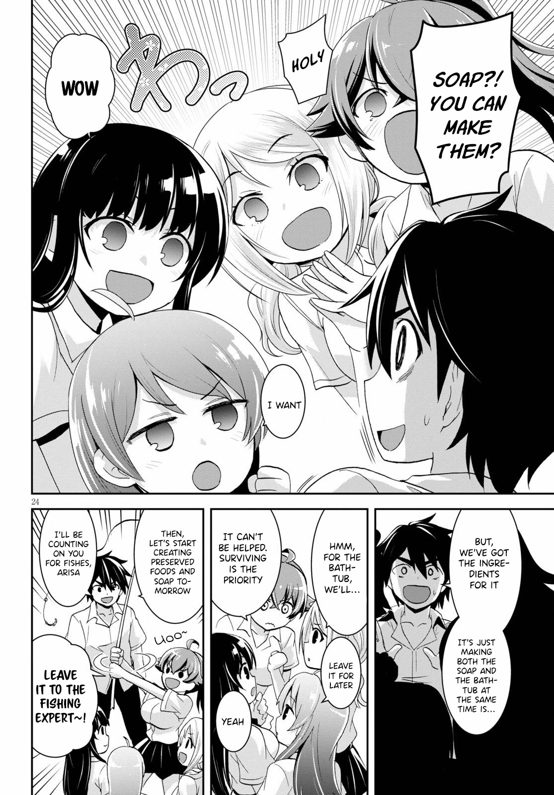 Isekai Yurutto Survival Seikatsu: Gakkou no Minna to Isekai no Mujintou ni Tenishitakedo Ore Dake Rakushou desu Chapter 5 page 25 - Chapter 5